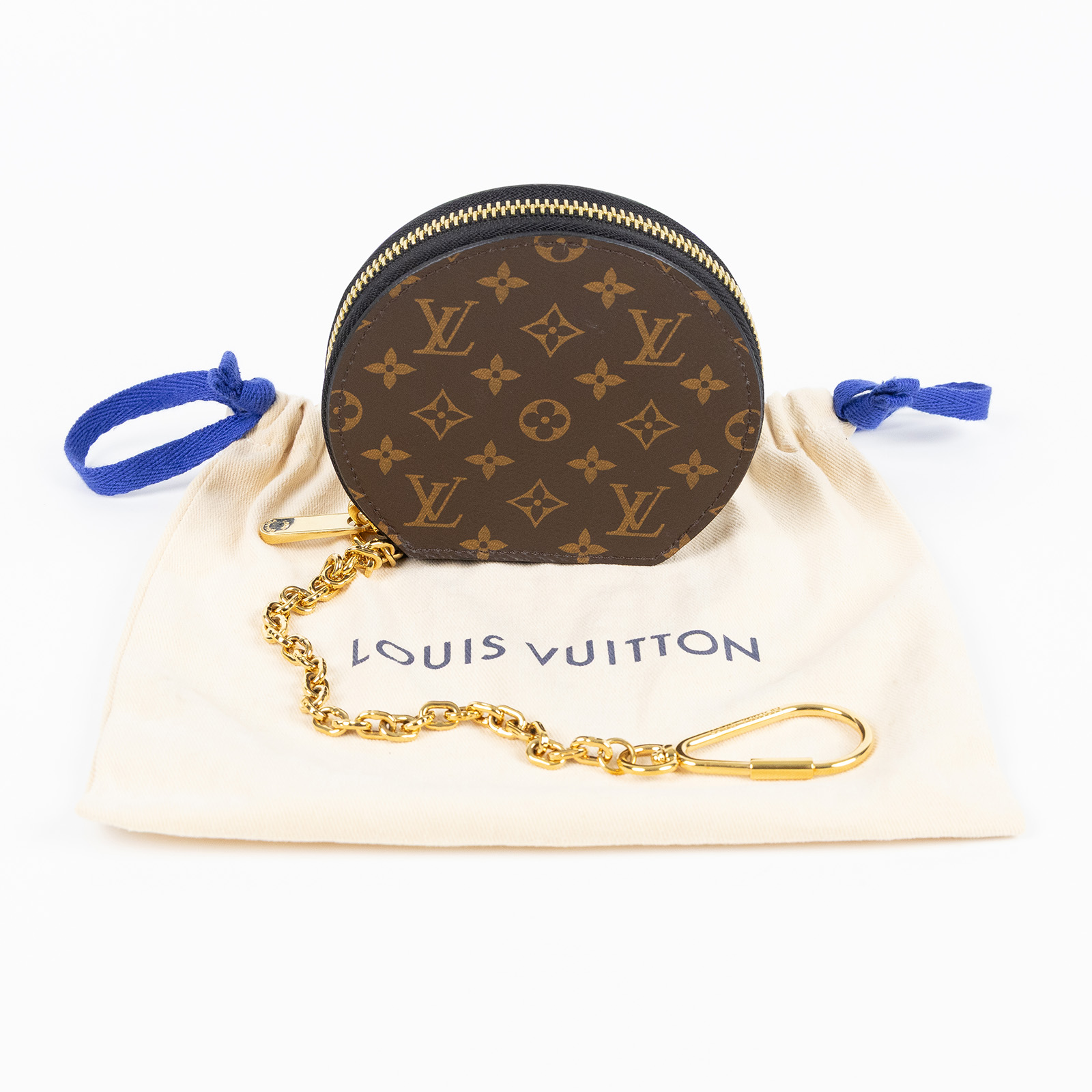 路易威登 LOUIS VUITTON Micro Boîte Chapeau 圓形零錢包 經典帆布 M63597  防塵袋