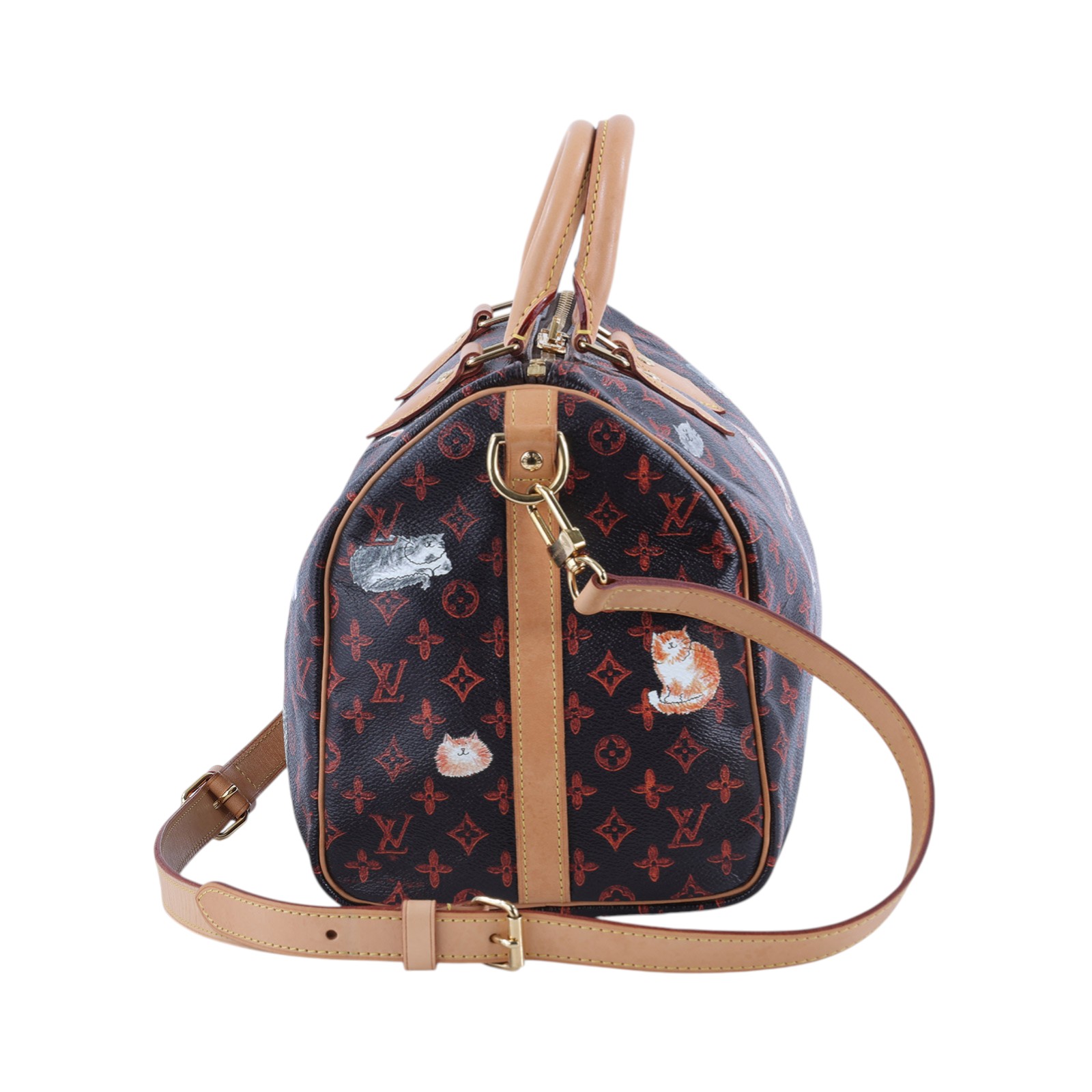 路易威登 LOUIS VUITTON Speedy 30 手提波士頓包 M44401 　原花CATOGRAM SPEEDY30 防塵袋/背帶/鎖組