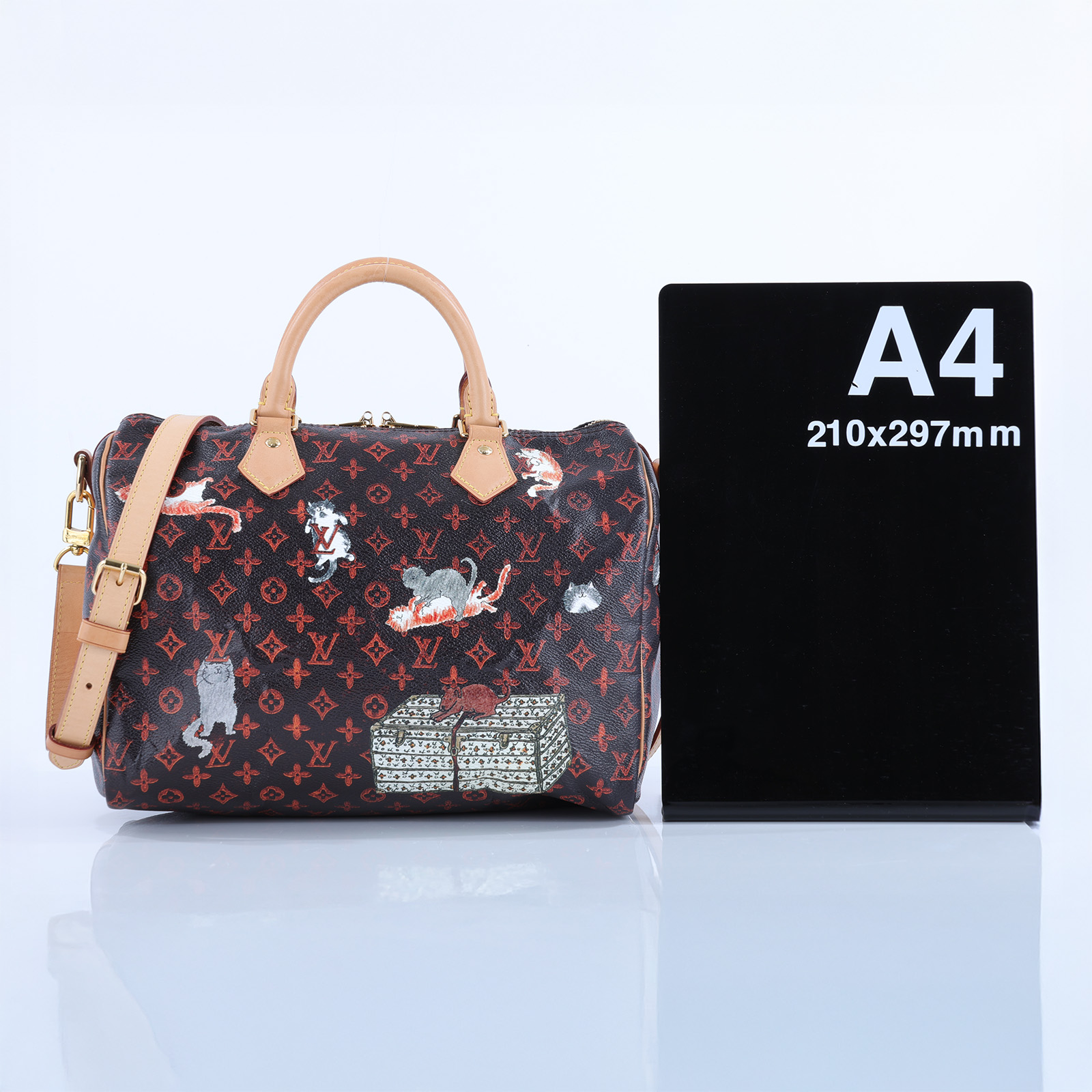路易威登 LOUIS VUITTON Speedy 30 手提波士頓包 M44401 　原花CATOGRAM SPEEDY30 防塵袋/背帶/鎖組