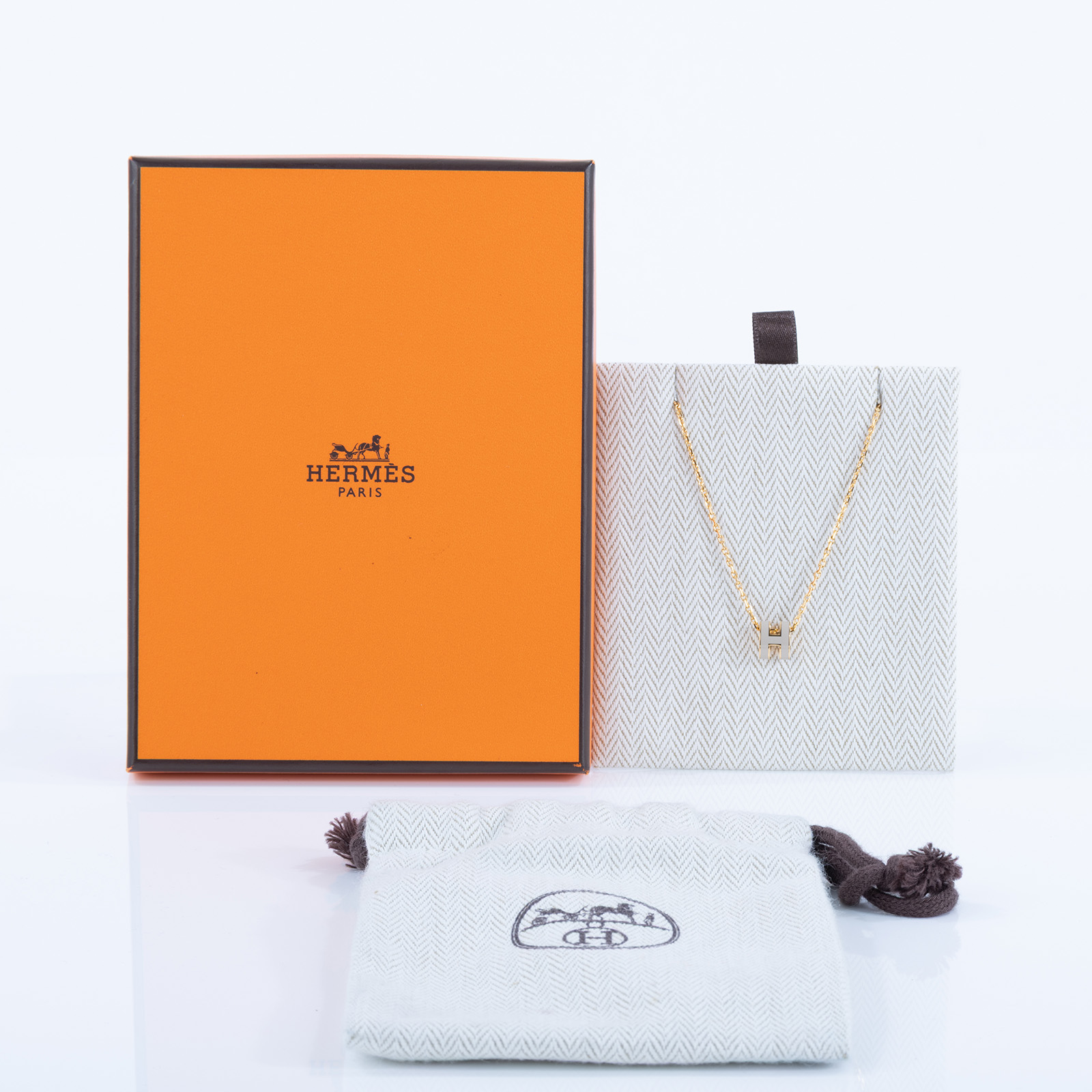 愛馬仕 Hermès Mini Pop H 墜飾 栗子色 H147992Fv55 GD 0235 栗子色MINI POP H項鍊 原廠盒子/防塵袋
