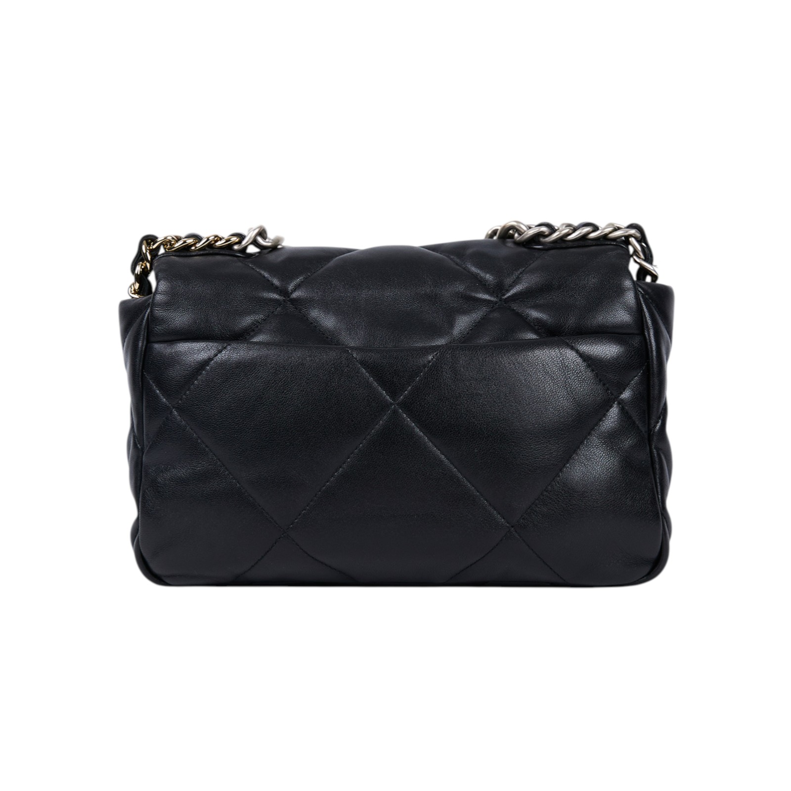 香奈兒 CHANEL 19 口蓋包 鍊帶 肩背 斜背 手提包 AB0287 晶片款 黑19包 26CM 無附屬品