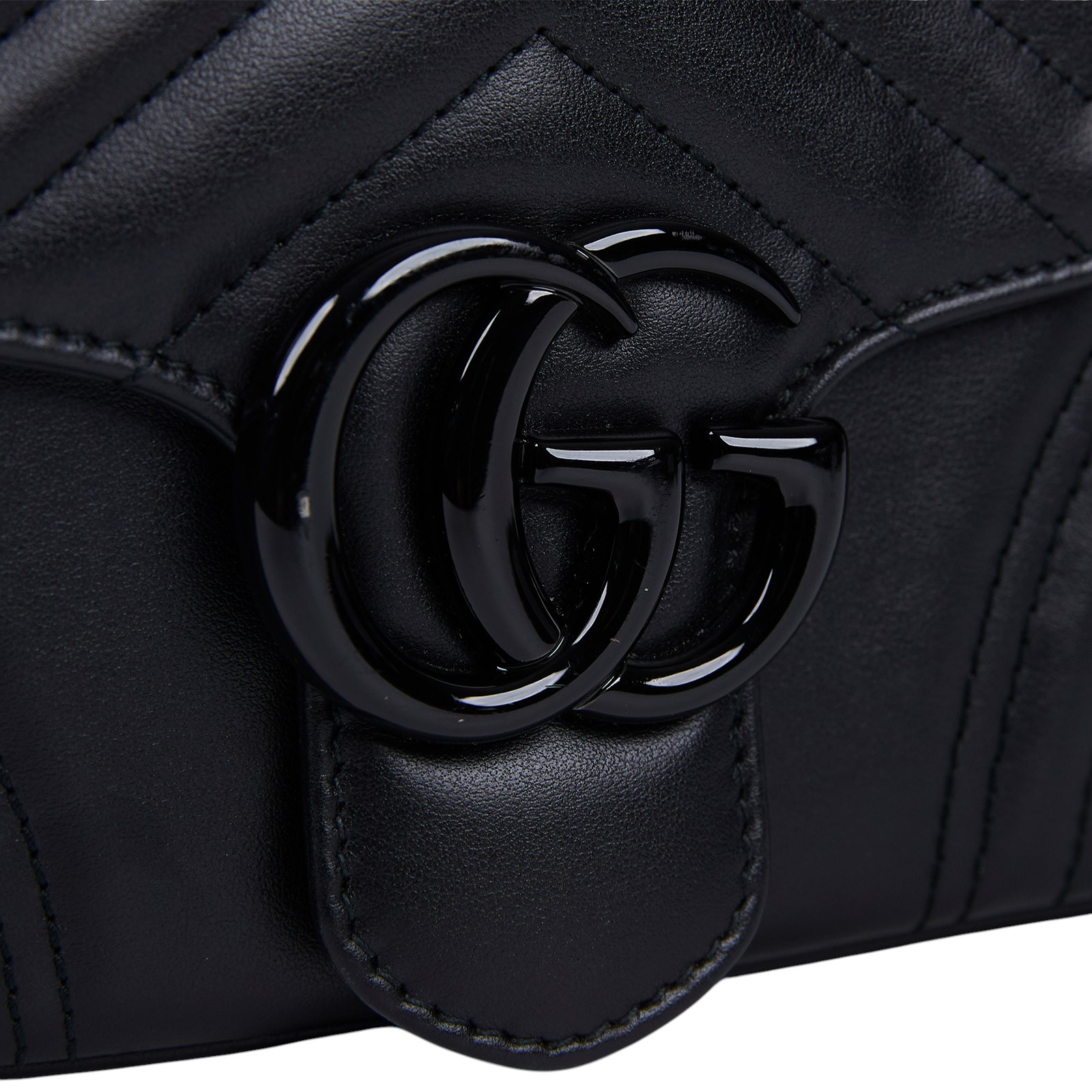 古馳 GUCCI GG Marmont 肩揹袋 734814 AABS1 全黑MARMONT 2WAY 防塵袋