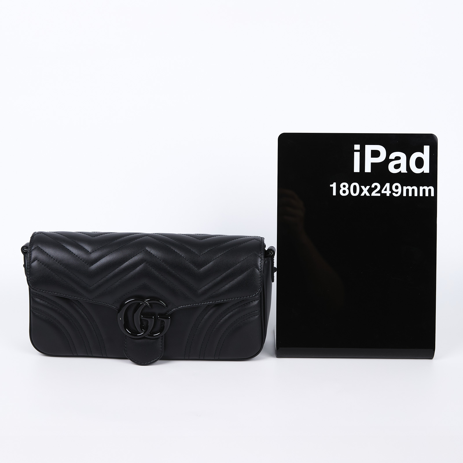 古馳 GUCCI GG Marmont 肩揹袋 734814 AABS1 全黑MARMONT 2WAY 防塵袋