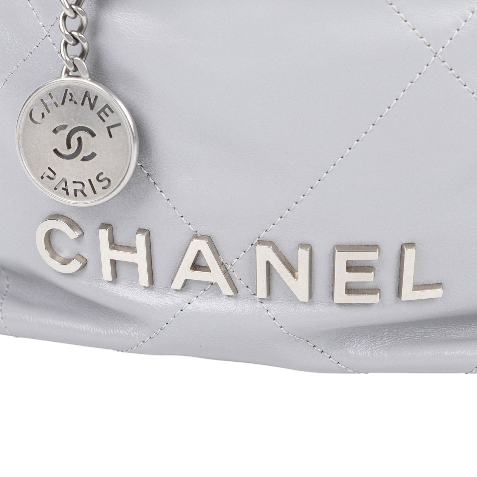 香奈兒 CHANEL 22 迷你 束口包 AS3980 晶片款 灰羊22包 MINI 防塵袋