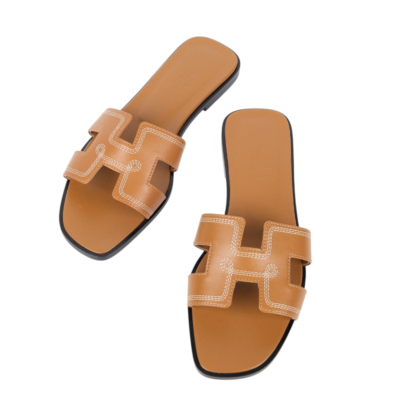 愛馬仕 Hermès Oran 涼鞋 H232160ZvA3375 H232160Z 金棕H拖鞋 #37.5 原廠盒子/防塵袋/購買證明