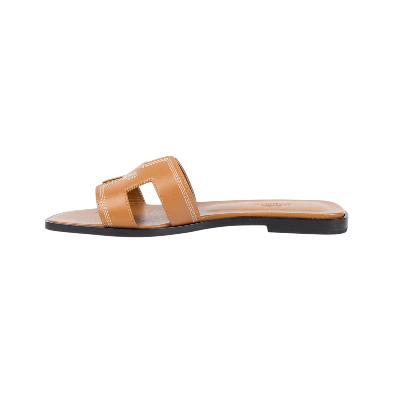 愛馬仕 Hermès Oran 涼鞋 H232160ZvA3375 H232160Z 金棕H拖鞋 #37.5 原廠盒子/防塵袋/購買證明