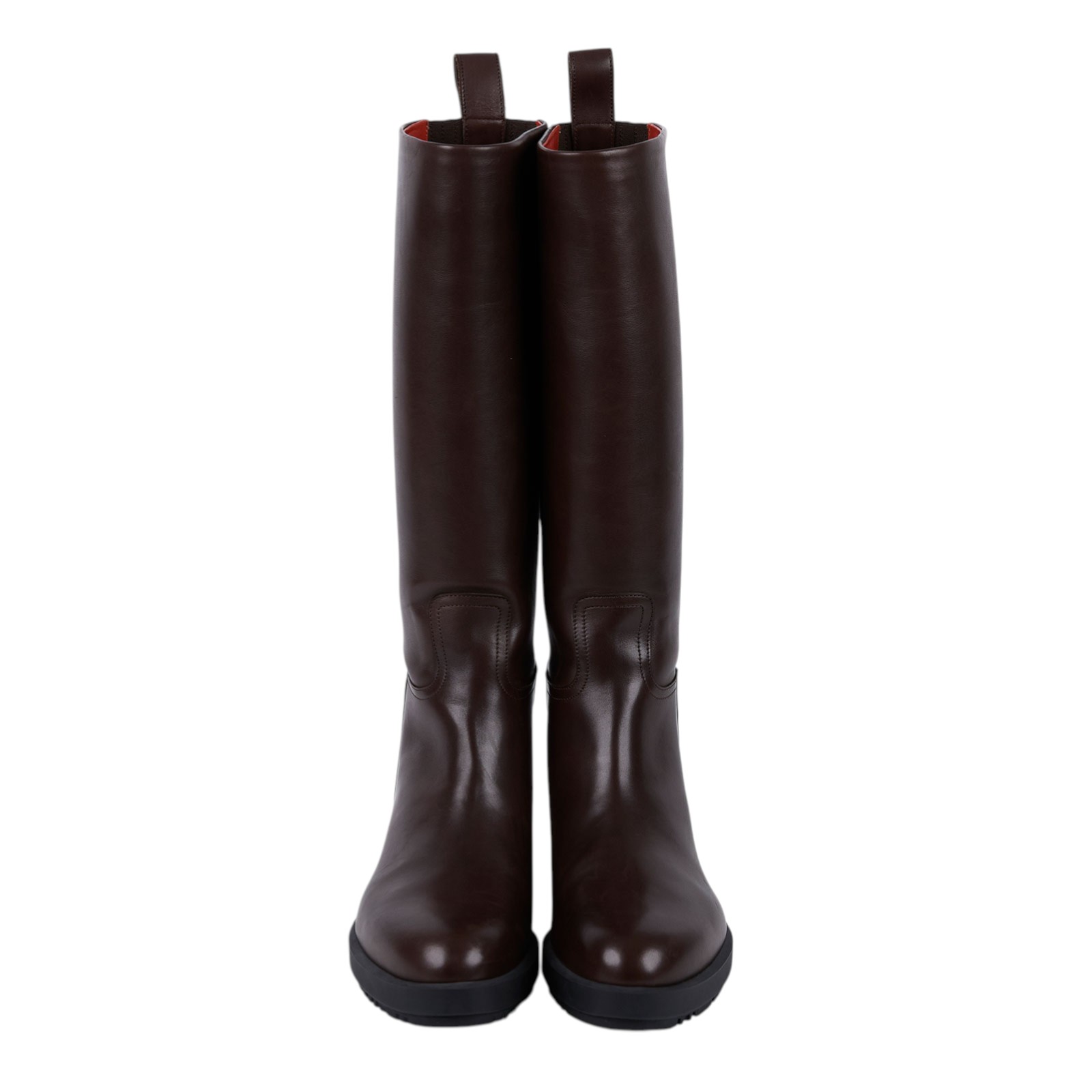 愛馬仕 Hermès Steeple 女士長靴 H800405Ev01400 #40 棕長靴 無附屬品