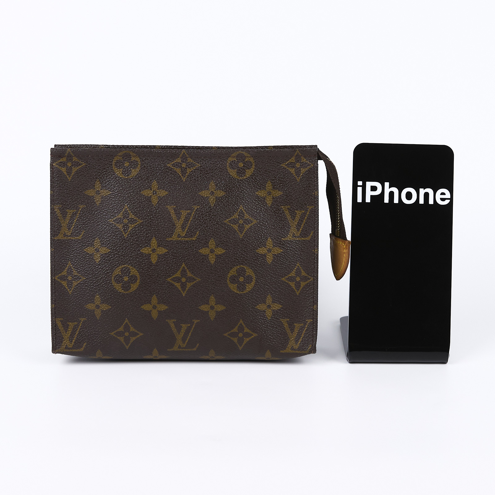 路易威登 LOUIS VUITTON Toiletry Pouch On Chain 經典帆布 肩背鍊帶 化妝包 盥洗包 M47544 原花手拿包 防塵袋