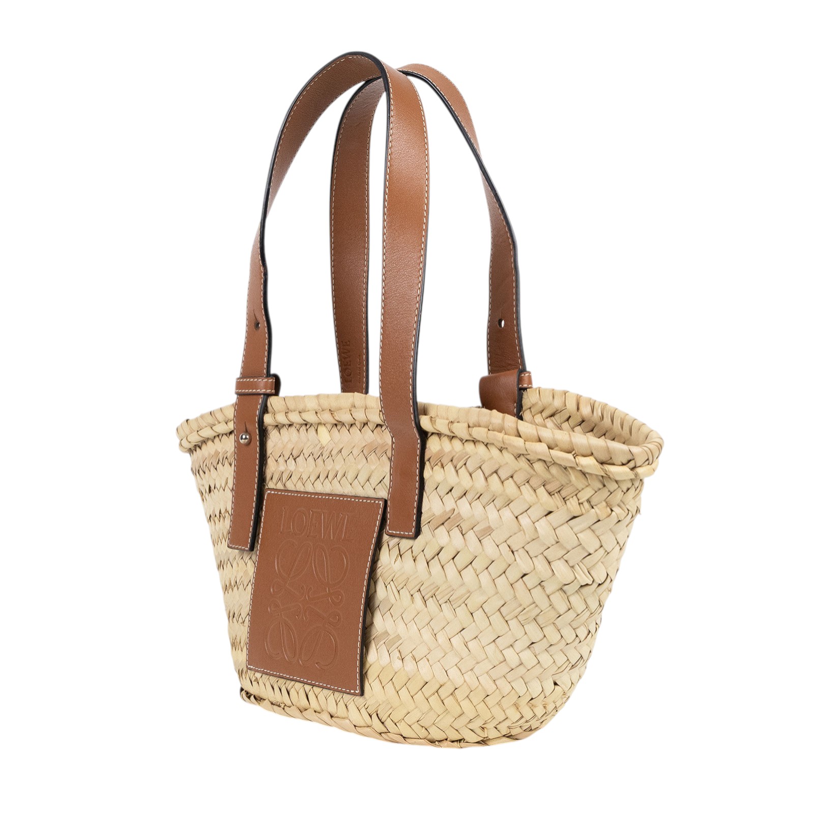 羅意威 LOEWE 棕櫚葉 手提 編織包 小型 A223S93X04 草編包 防塵袋