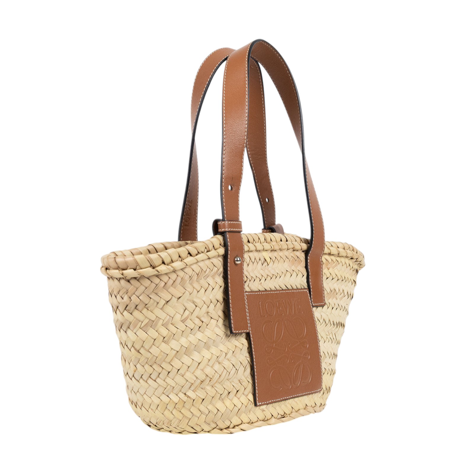 羅意威 LOEWE 棕櫚葉 手提 編織包 小型 A223S93X04 草編包 防塵袋