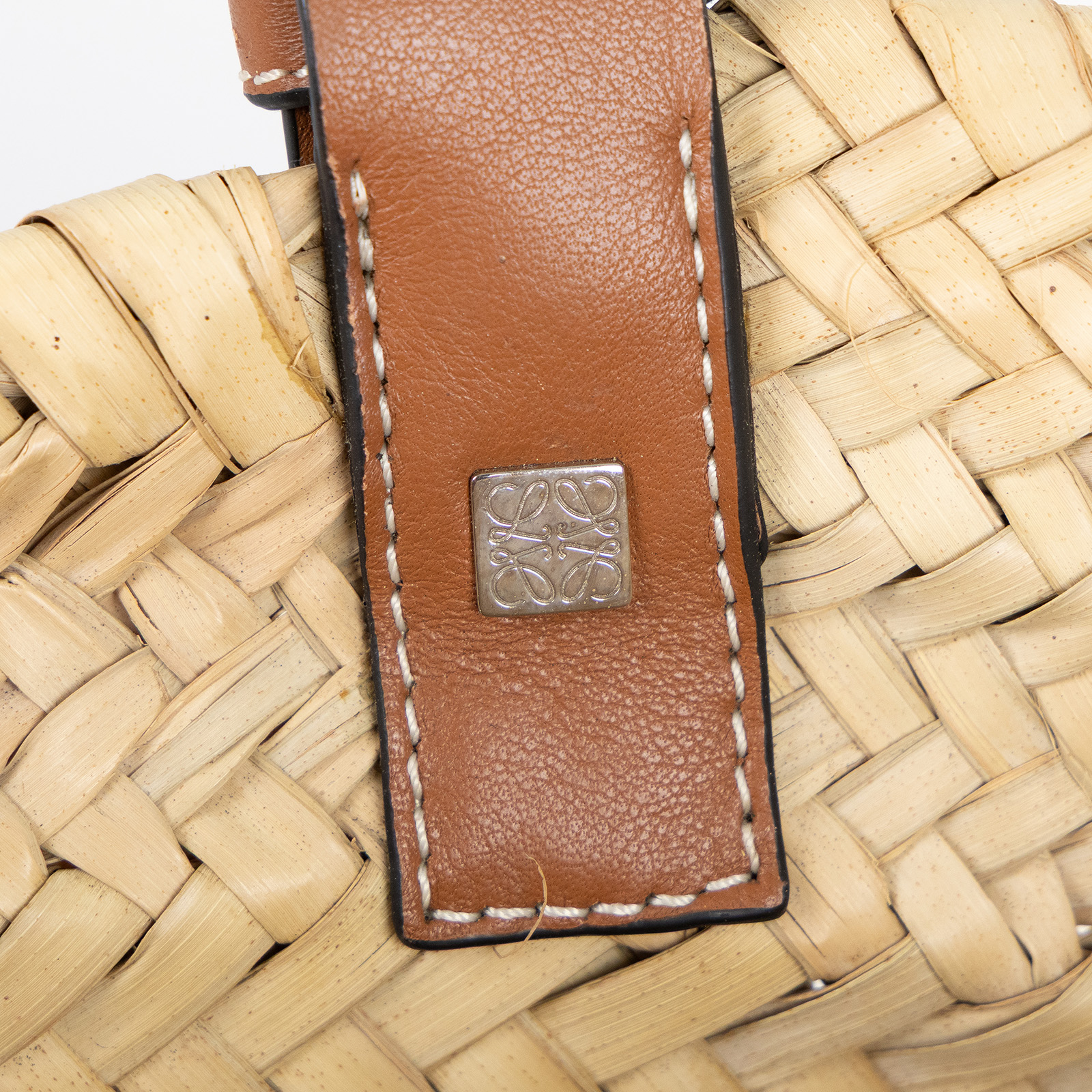 羅意威 LOEWE 棕櫚葉 手提 編織包 小型 A223S93X04 草編包 防塵袋