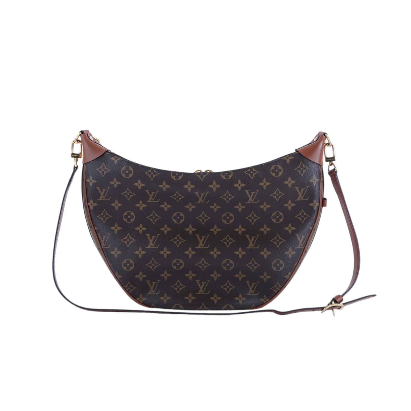 路易威登 LOUIS VUITTON Loop Hobo 經典帆布 半月包 單肩包 M46311 晶片款 原花Loop Hobo 原廠盒子/防塵袋