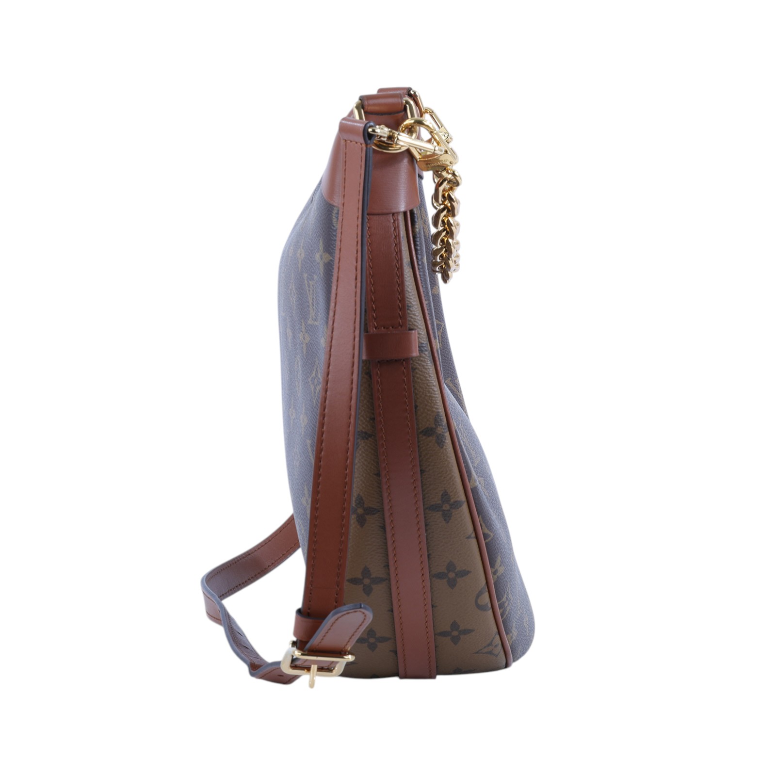 路易威登 LOUIS VUITTON Loop Hobo 經典帆布 半月包 單肩包 M46311 晶片款 原花Loop Hobo 原廠盒子/防塵袋