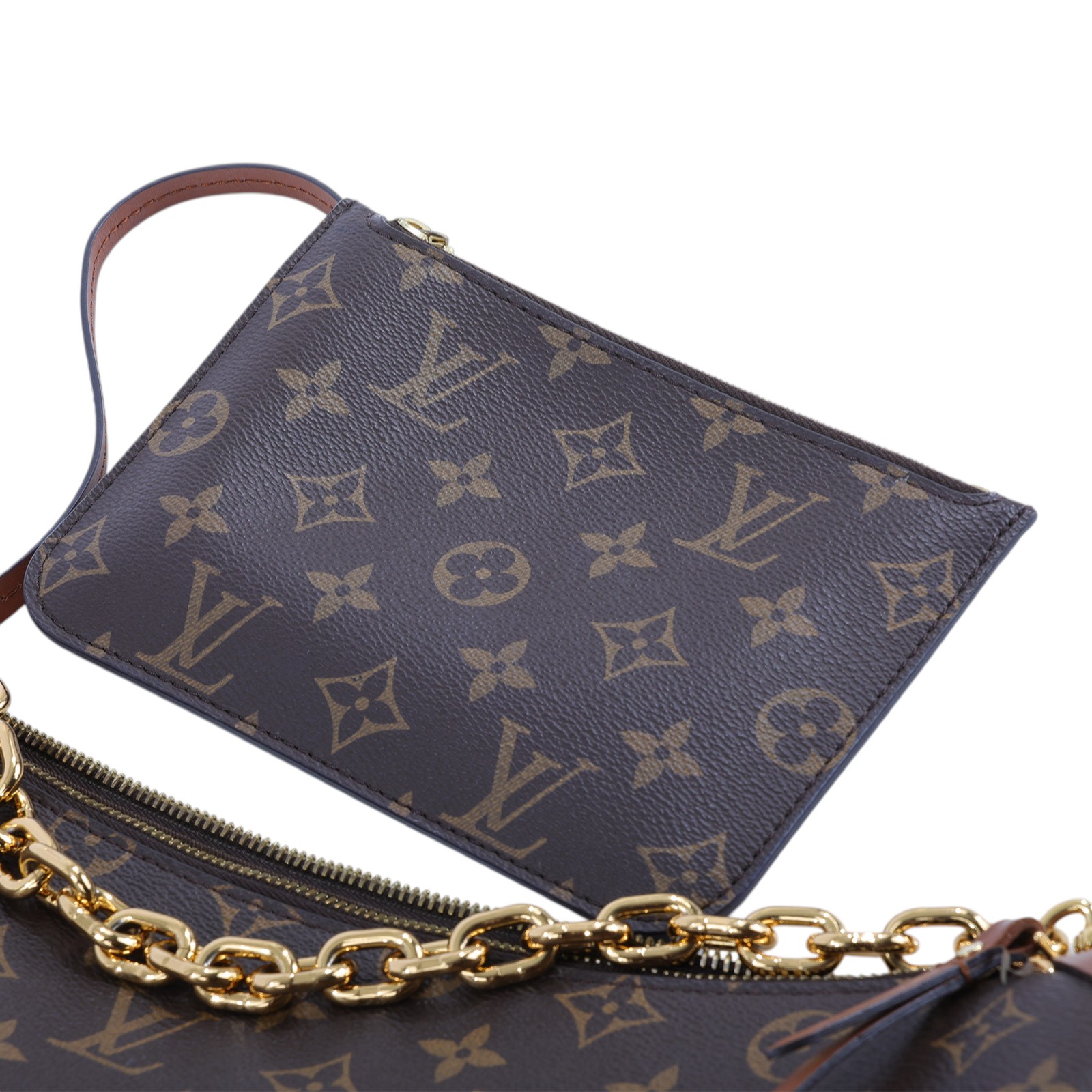 路易威登 LOUIS VUITTON Loop Hobo 經典帆布 半月包 單肩包 M46311 晶片款 原花Loop Hobo 原廠盒子/防塵袋
