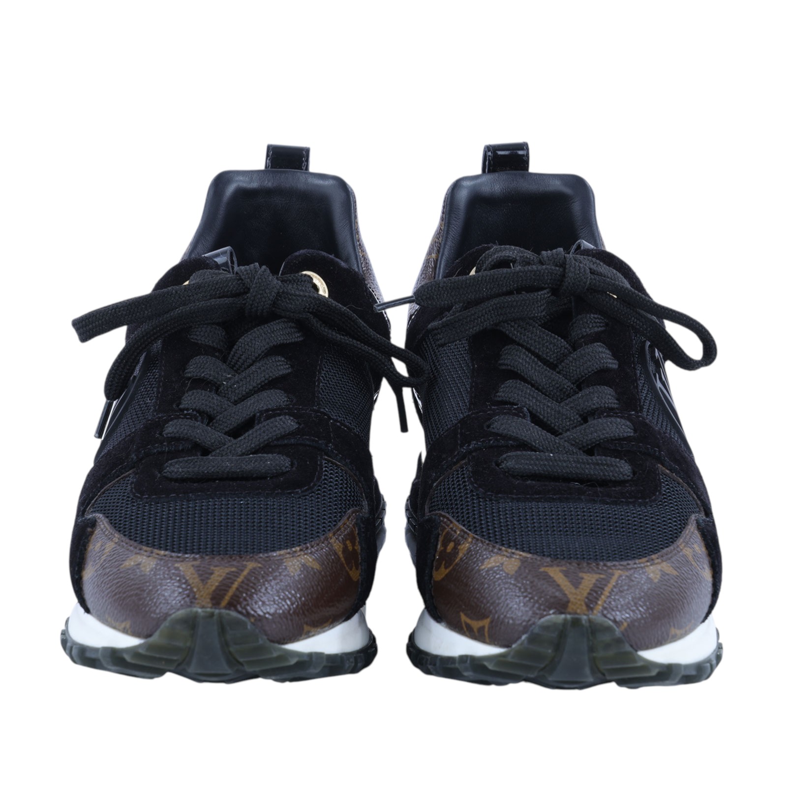 路易威登 LOUIS VUITTON Run Away運動鞋 女鞋 1A3CW1 黑原花RUN AWAY #36.5 原廠盒子/防塵袋/鞋帶