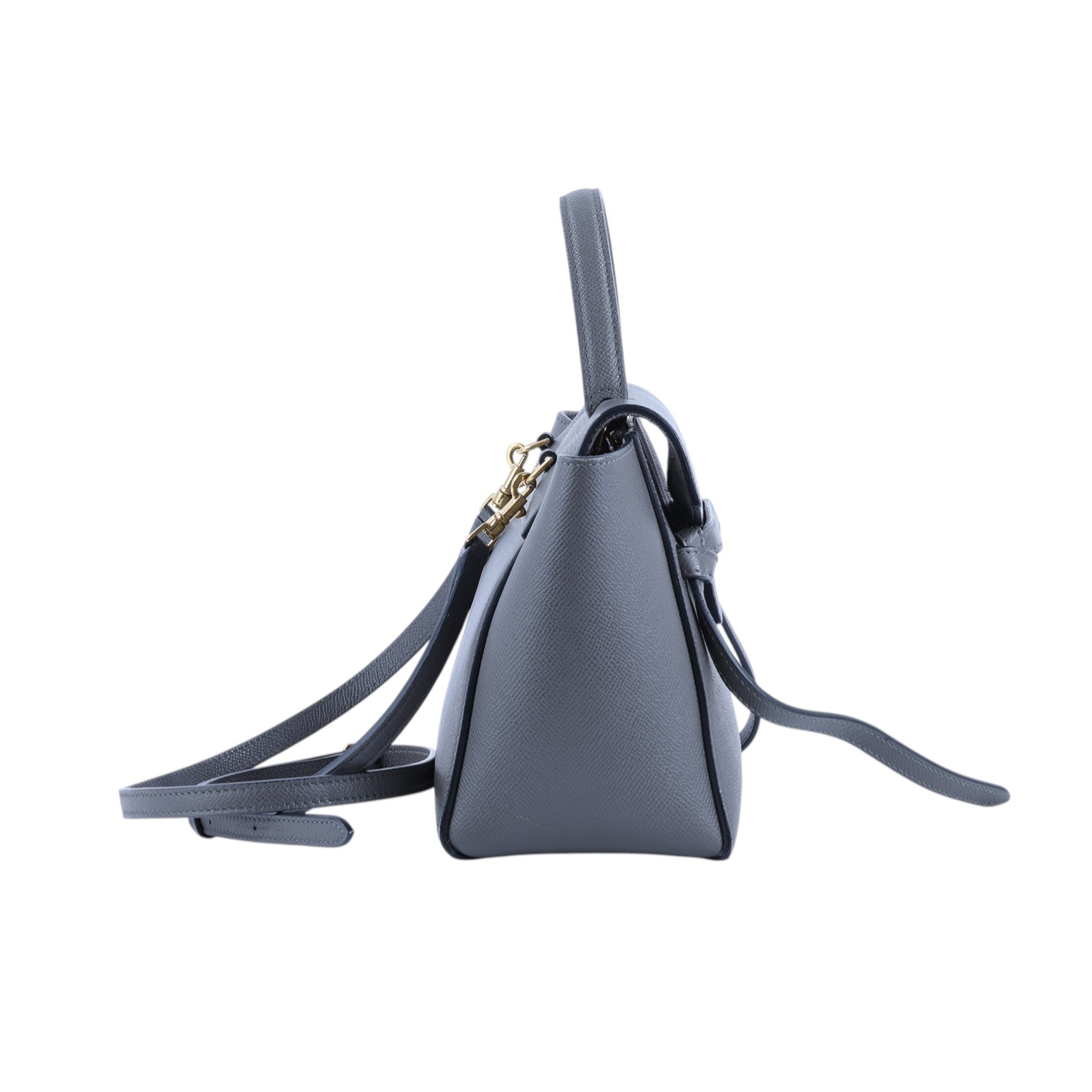 思琳 CELINE 珠地小牛皮 袖珍型 Belt 手袋 189003ZVA 深灰BELT BAG NANO 防塵袋