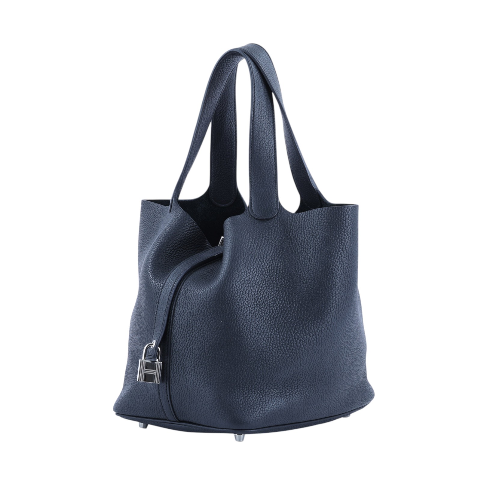 愛馬仕 Hermès Picotin Lock 22 菜籃子包 PT22 C刻/缺鑰匙 黑PICOTIN22 鎖