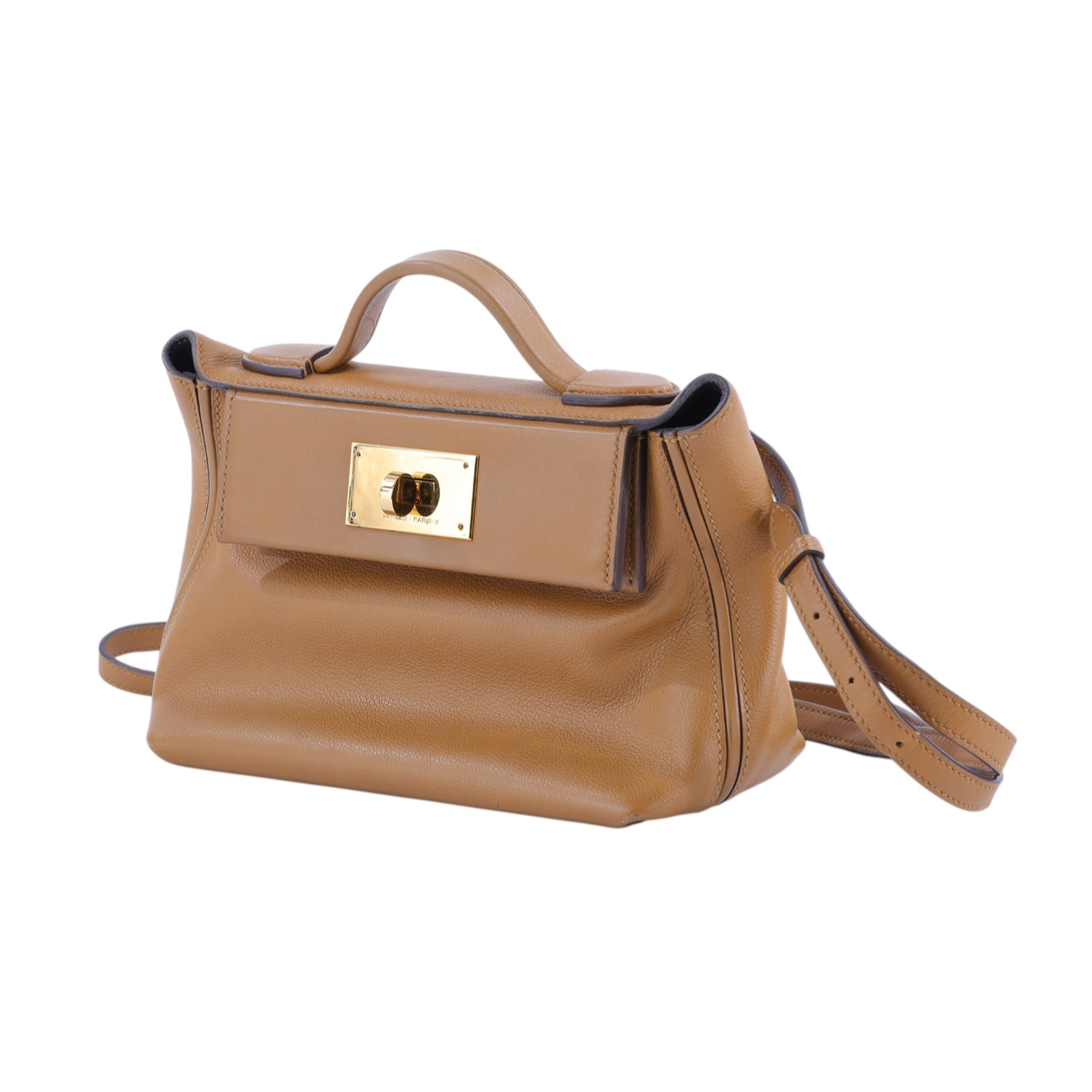 愛馬仕 Hermès 24/24 21 Mini 手提包 H082817CCAB H082817/U刻 焦糖24/24 MINI 原廠盒子/防塵袋/購買證明