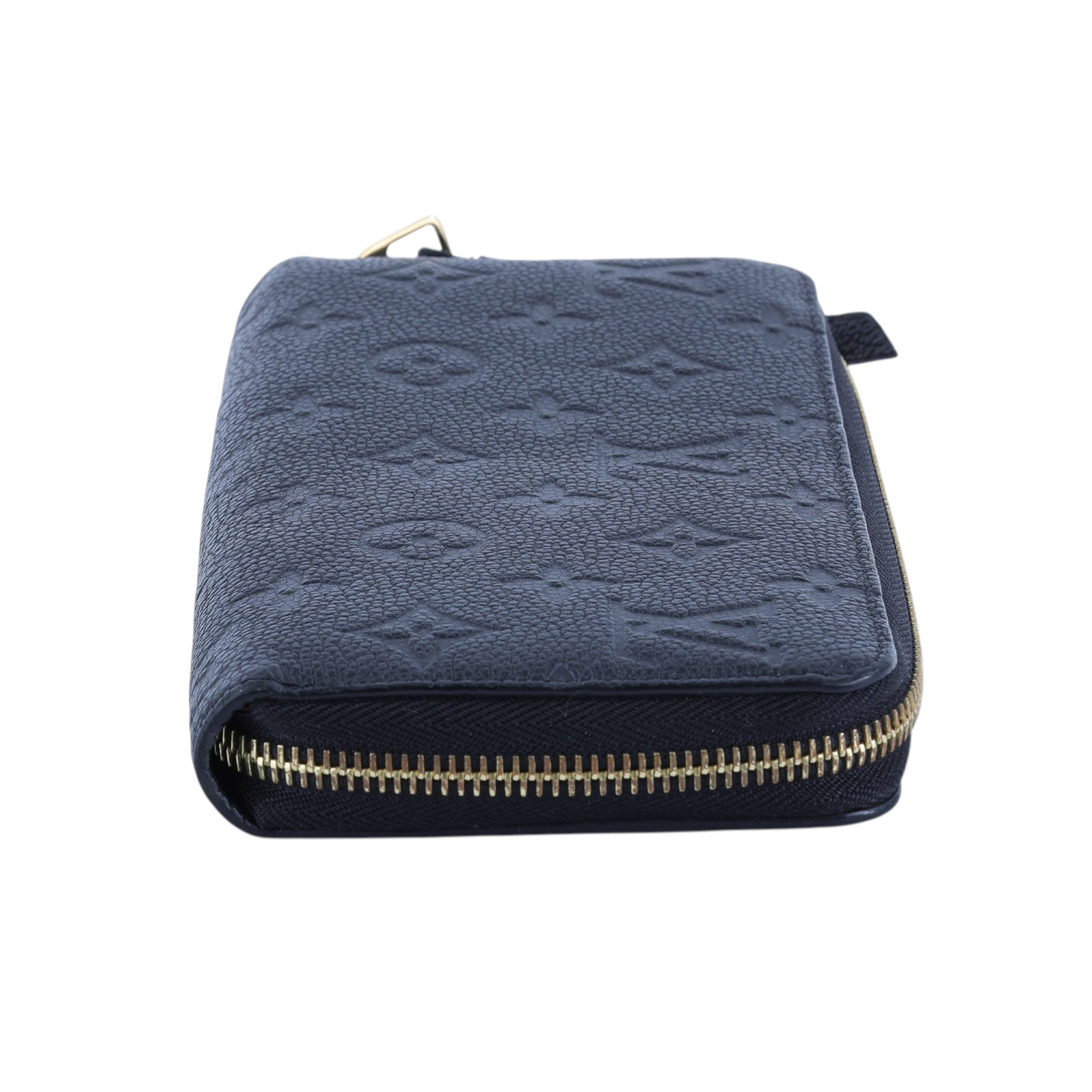 路易威登 LOUIS VUITTON 拉鏈錢包 壓花牛皮 黑色 M61864 晶片款 黑原花壓紋拉鍊長夾 原廠盒子/防塵袋/購買證明