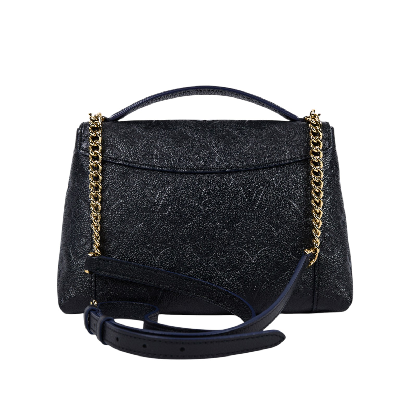 路易威登 LOUIS VUITTON Blanche BB 牛皮 壓紋 手提 肩背包 M43624 黑原花壓紋BLANCHE BB手提肩背包 無附屬品