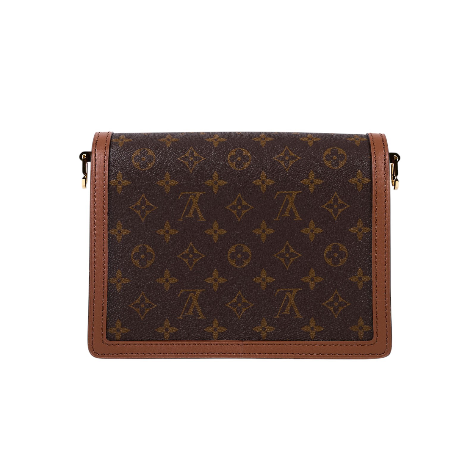 路易威登 LOUIS VUITTON Dauphine MM 手提包 雙色翻蓋斜背 鏈帶包 M45958 晶片款  防塵袋/購買證明影本
