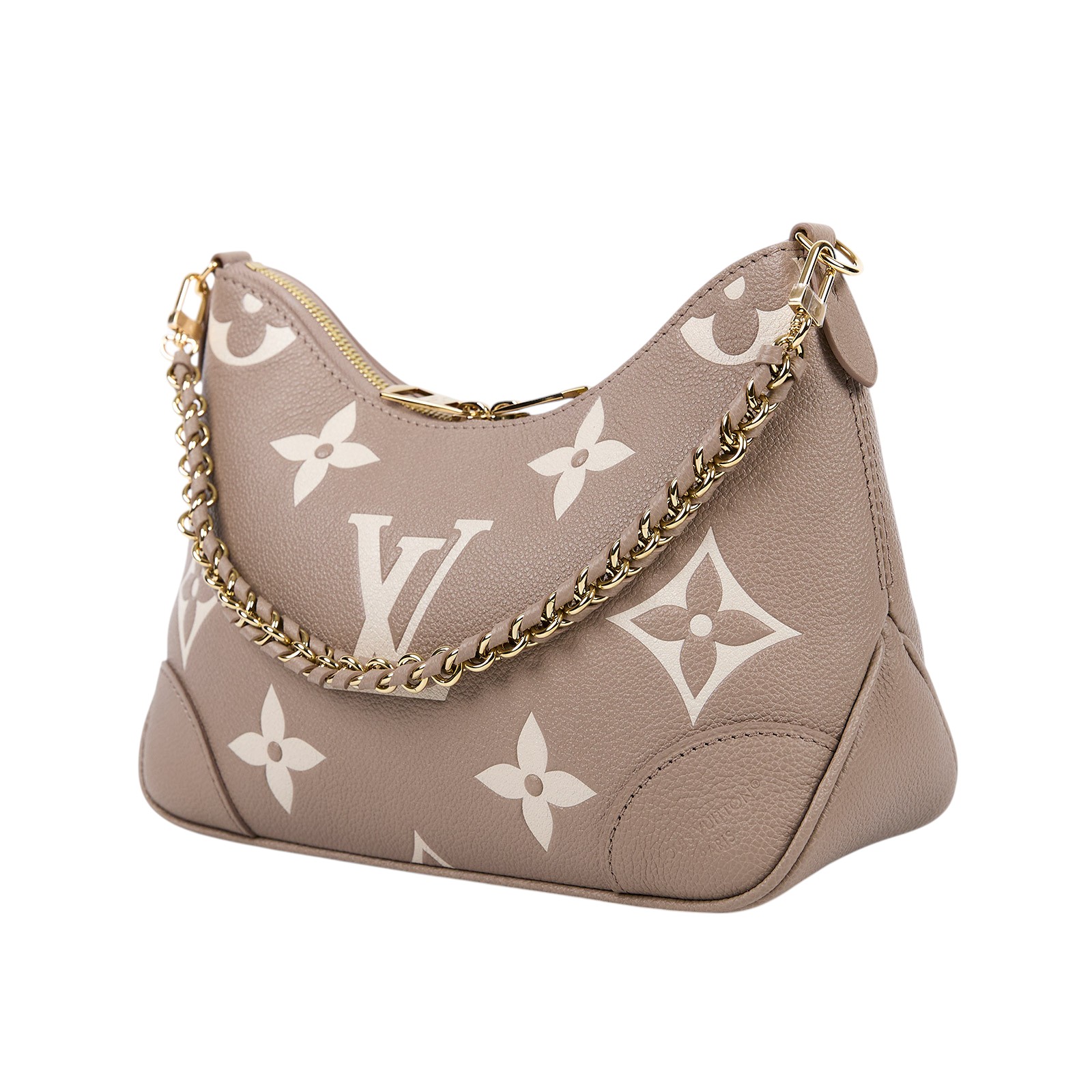 路易威登 LOUIS VUITTON Boulogne PM 牛角包 斑鳩灰色 奶油色 M13224 晶片款 斑鳩灰BOULOGNE PM 防塵袋/購買證明