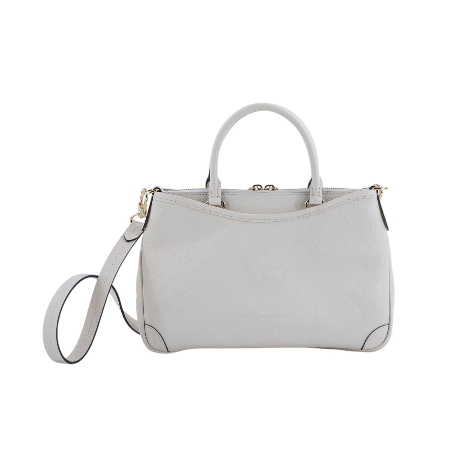 路易威登 LOUIS VUITTON Trianon PM 手提包 奶油色 M46503 晶片款 白壓紋Trianon PM 防塵袋