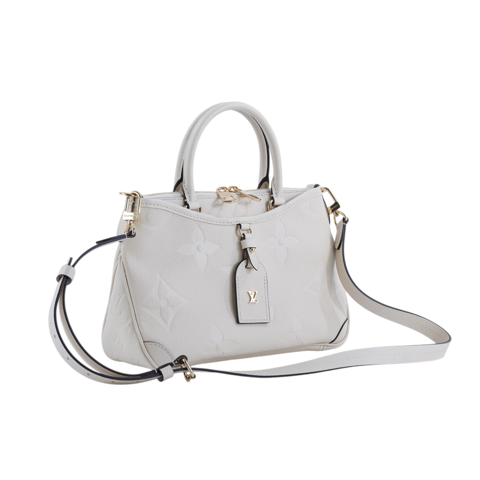 路易威登 LOUIS VUITTON Trianon PM 手提包 奶油色 M46503 晶片款 白壓紋Trianon PM 防塵袋