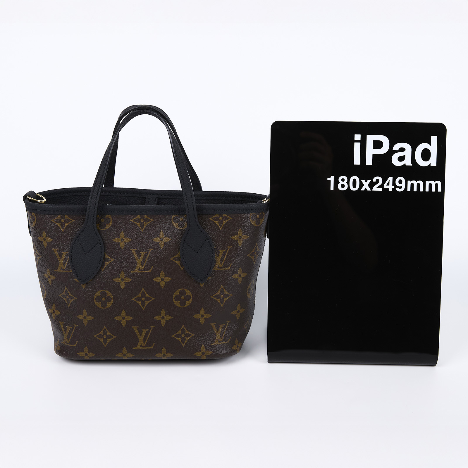 路易威登 LOUIS VUITTON 新款雙面設計 Neverfull Bandoulière Inside Out BB 托特包 黑色 M12099 晶片款  防塵袋