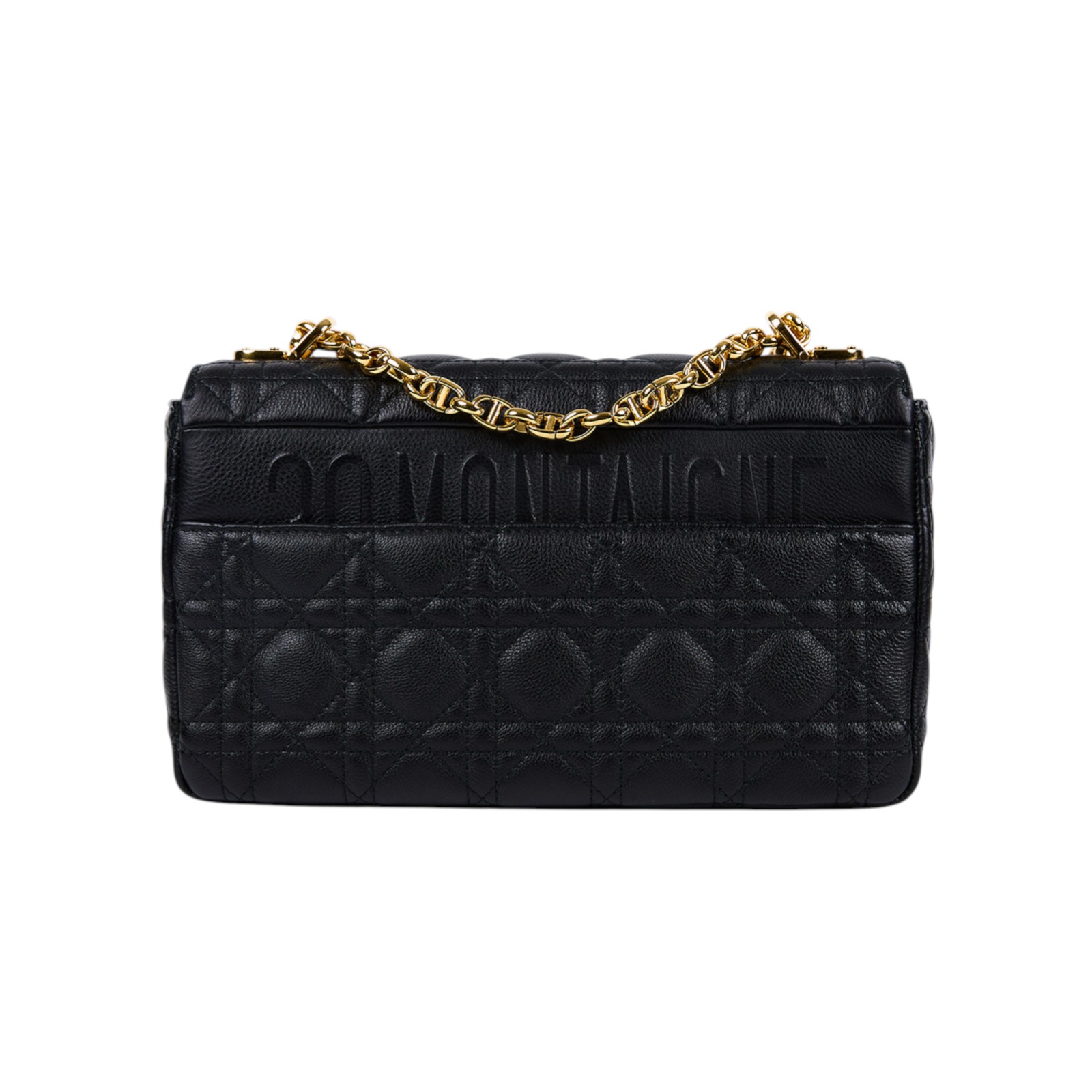 迪奧 CHRISTIAN DIOR Caro 中型 斜背 手提包 小牛皮 M9242UWHC 黑金CARO MEDIUM 防塵袋/保證卡
