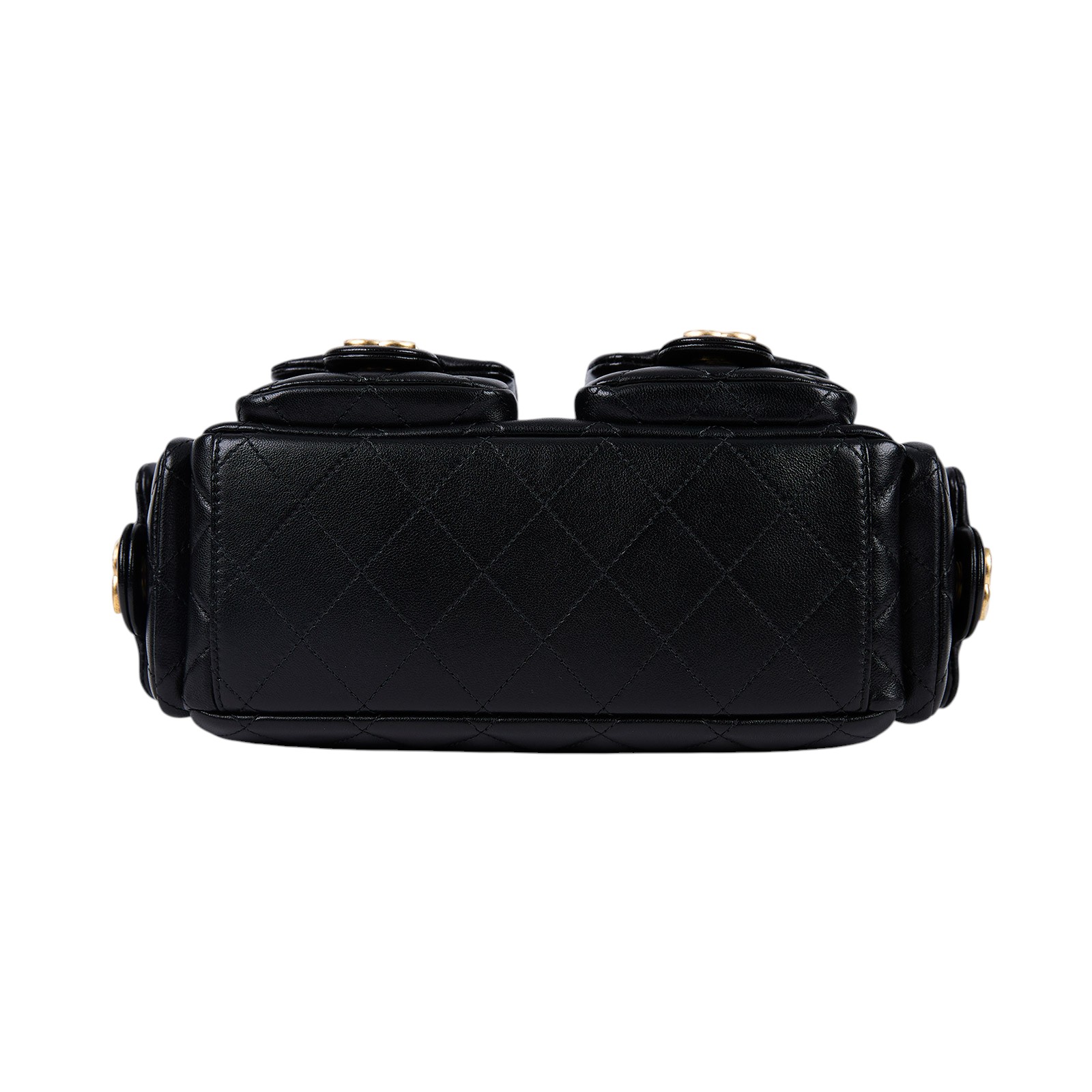 香奈兒 CHANEL 流浪包 大型 AS5339 B18791 黑金大型HOBO 防塵袋/購買證明