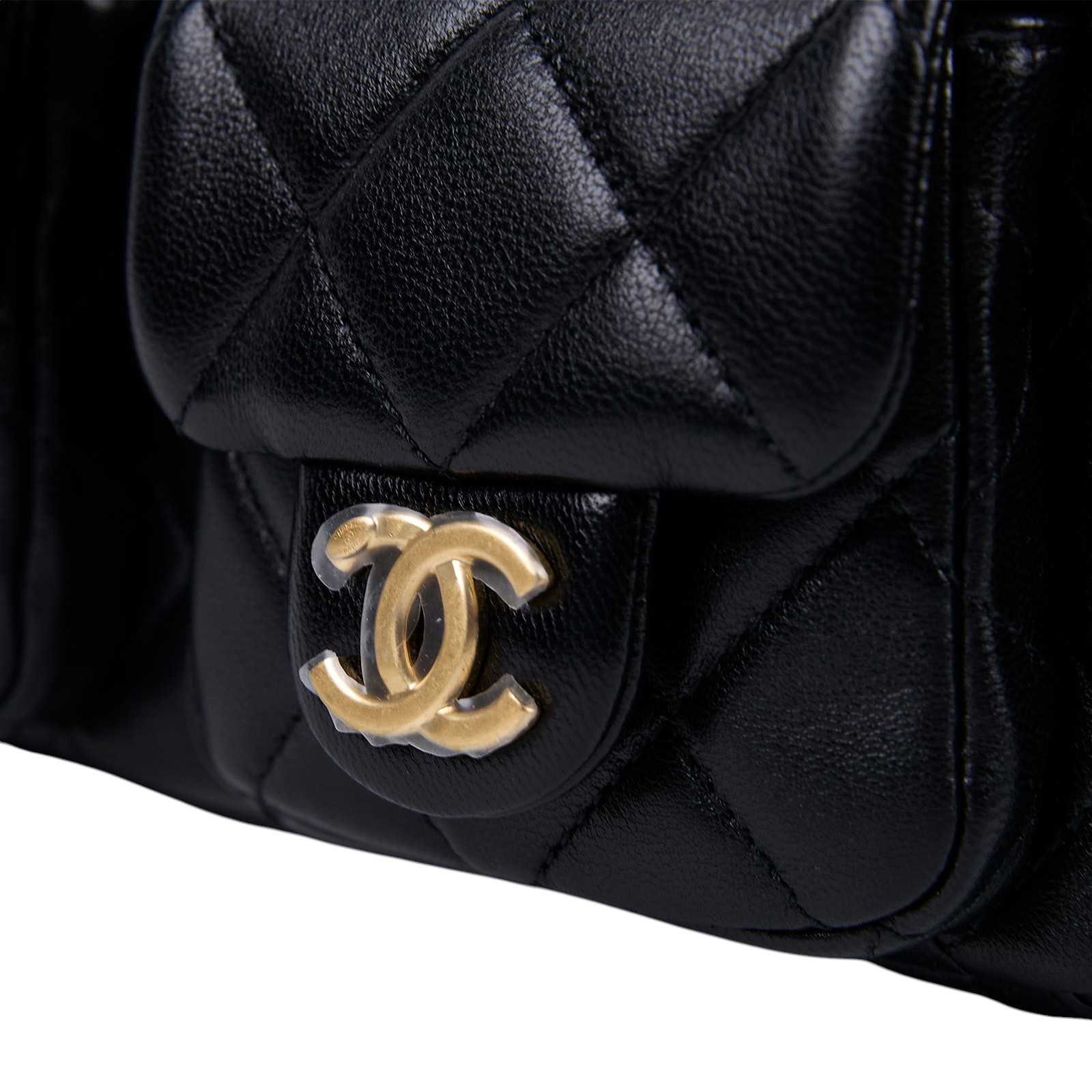 香奈兒 CHANEL 流浪包 大型 AS5339 B18791 黑金大型HOBO 防塵袋/購買證明