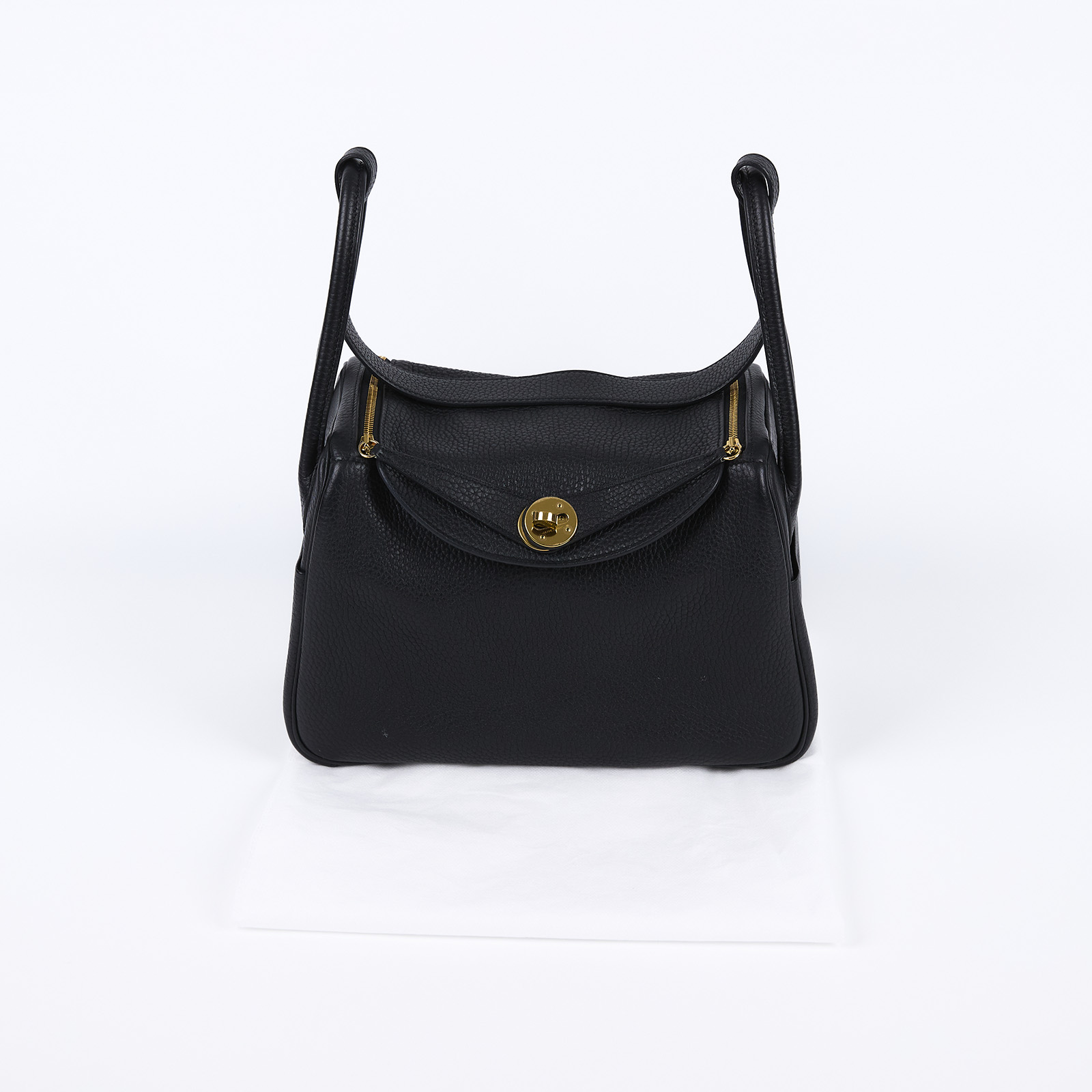 愛馬仕 Hermès Lindy 琳迪包 26 LD26 C刻 黑金釦LINDY26 無附屬品