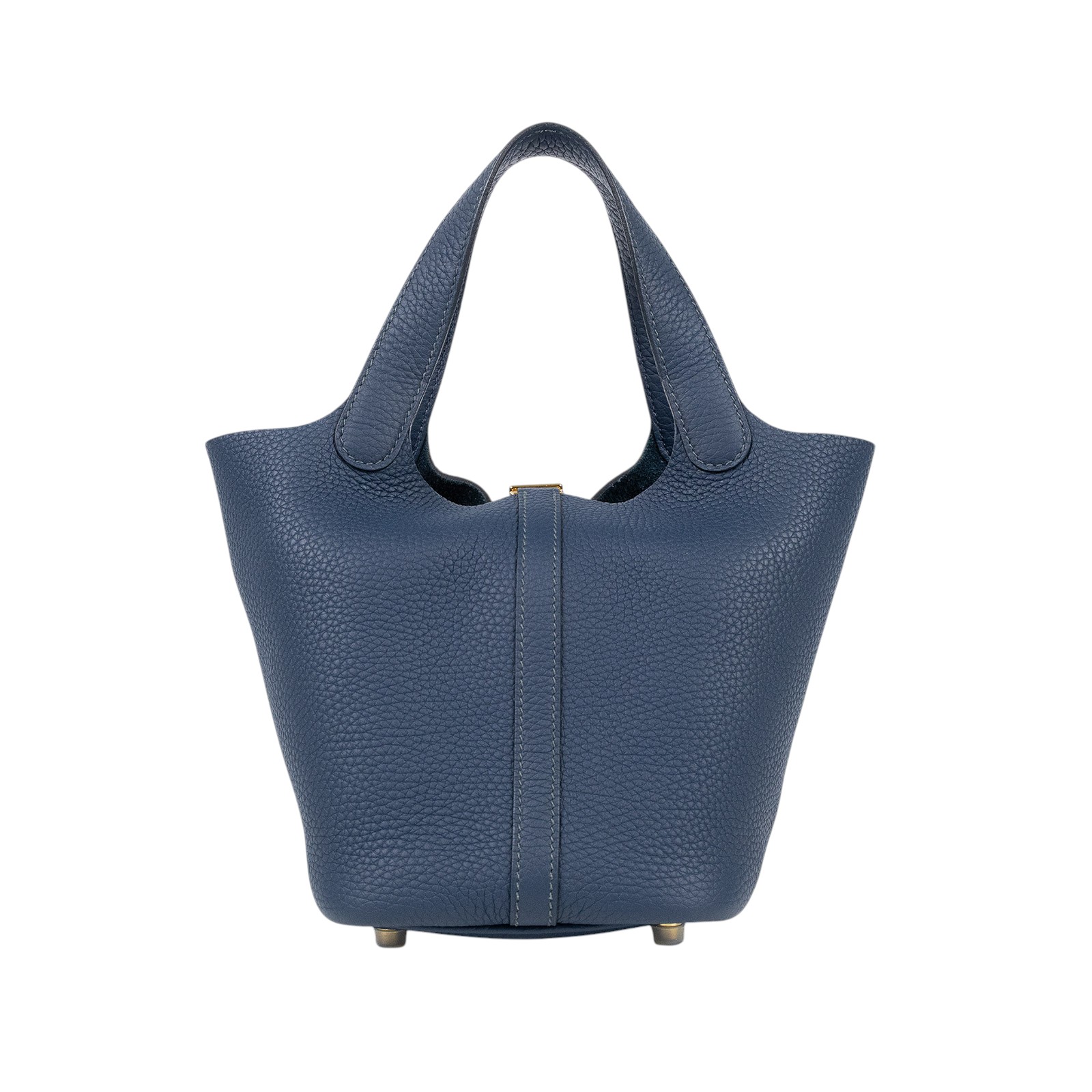 愛馬仕 Hermes Picotin Lock 18 菜籃子包 PT18 W刻 普魯士藍PICOTIN18 原廠盒子/防塵袋/鎖組