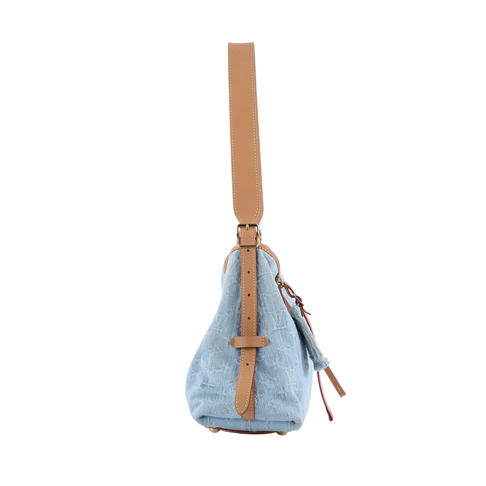 路易威登 LOUIS VUITTON CarryAll PM 肩背包 丹寧 M11462 晶片款 丹寧CARRYALL PM 原廠盒子/防塵袋/購買證明影本