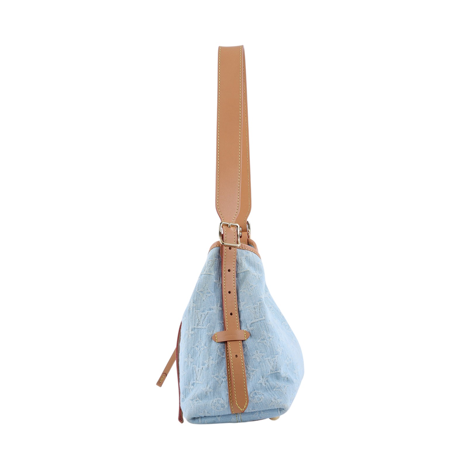 路易威登 LOUIS VUITTON CarryAll PM 肩背包 丹寧 M11462 晶片款 丹寧CARRYALL PM 原廠盒子/防塵袋/購買證明影本