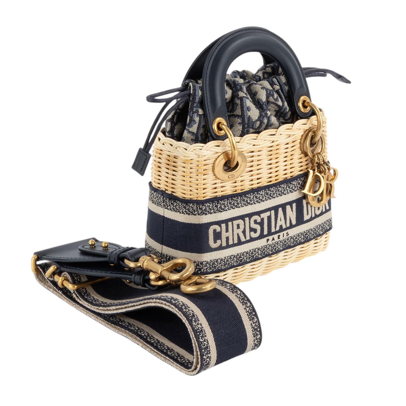 迪奧 CHRISTIAN DIOR Lady Dior 迷你 手提 肩背包 M0505CMVO  原廠盒子/防塵袋/保證卡/購買證明/背帶