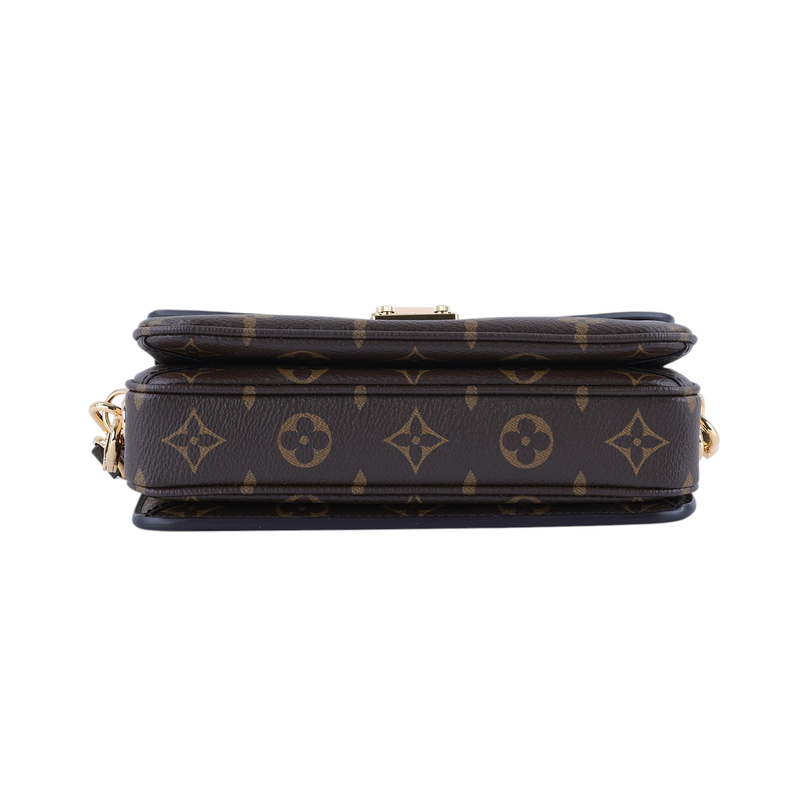 路易威登 LOUIS VUITTON Pochette Métis East West 老花 鏈條 郵差包 腋下單肩包 M46279 晶片款  原廠盒子/防塵袋/背帶/購買證明
