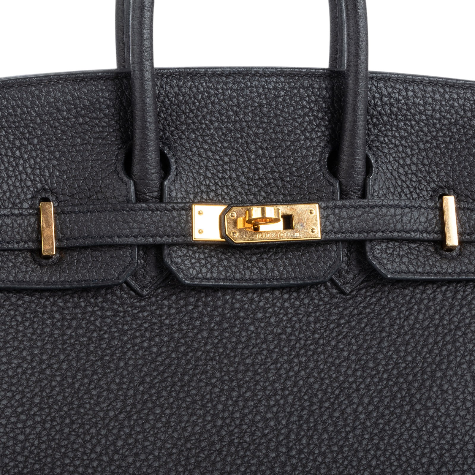 愛馬仕 Hermès Birkin Bag 柏金包 25 金色五金 黑色 H057208CD89 H057208/Y刻  原廠盒子/防塵袋/鎖組/雨衣