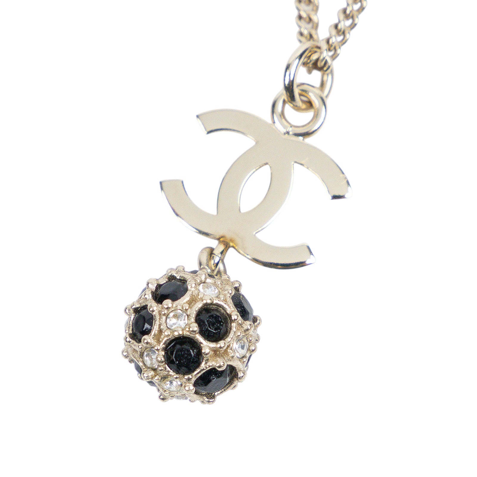 香奈兒 CHANEL 項鍊 AB0580/B19P 雙C足球項鍊 購買證明