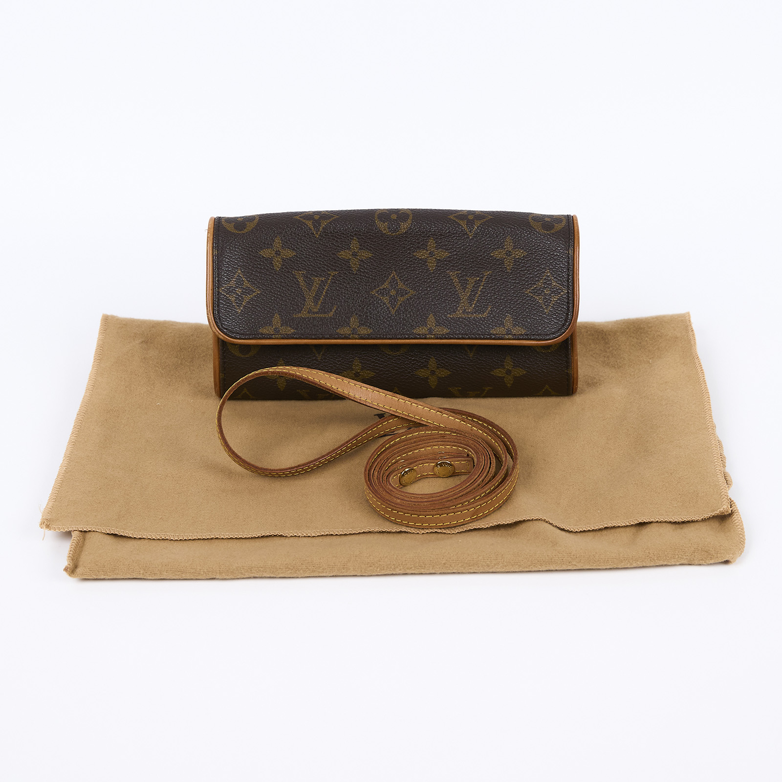 路易威登 LOUIS VUITTON Pochette Twin PM 肩背包 M51854 原花POCHETTE TWIN PM 防塵袋