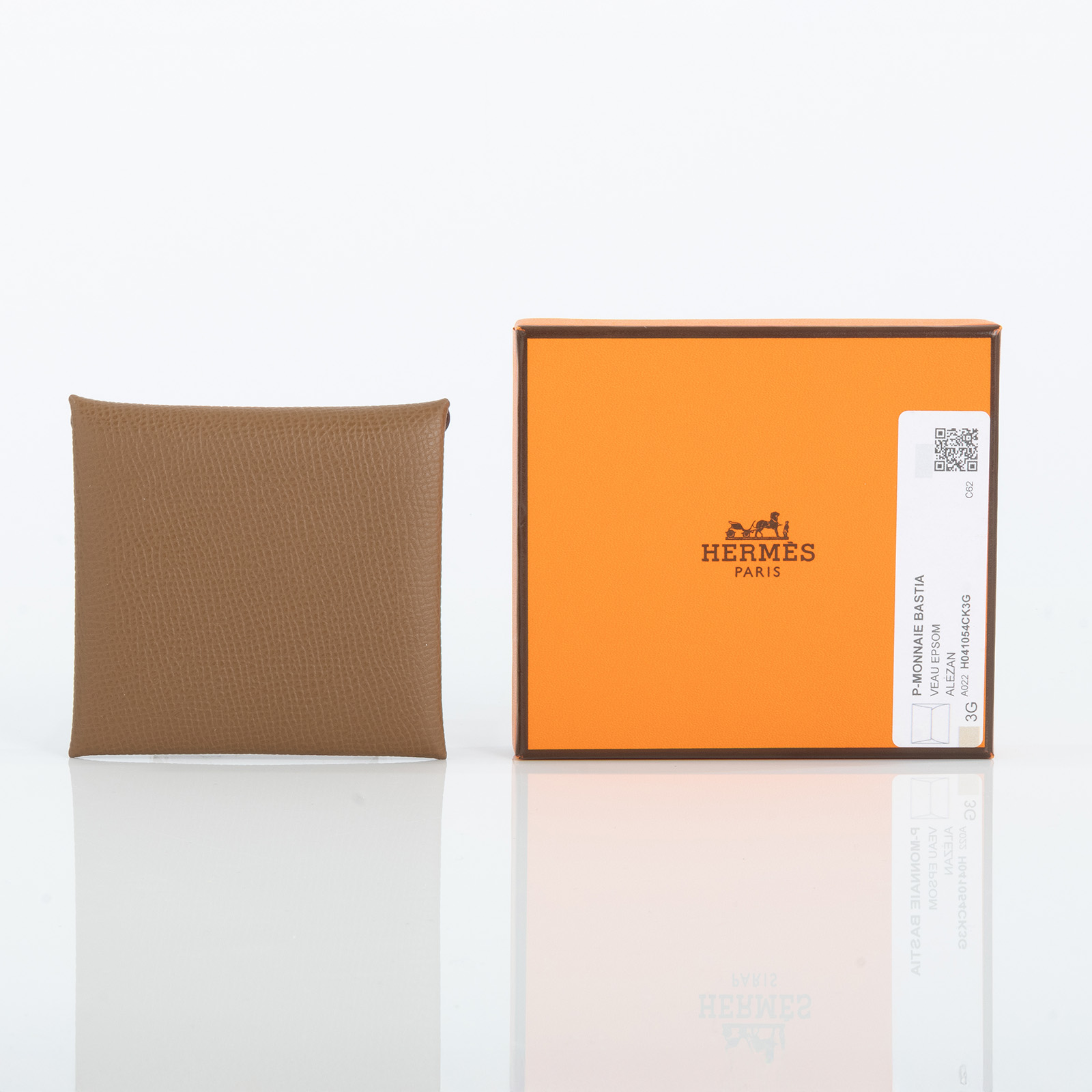 愛馬仕 Hermès Bastia 零錢包 奶茶棕 H041054CK3G H041054CK3G/W刻 W刻 奶茶棕BASTIA 原廠盒子