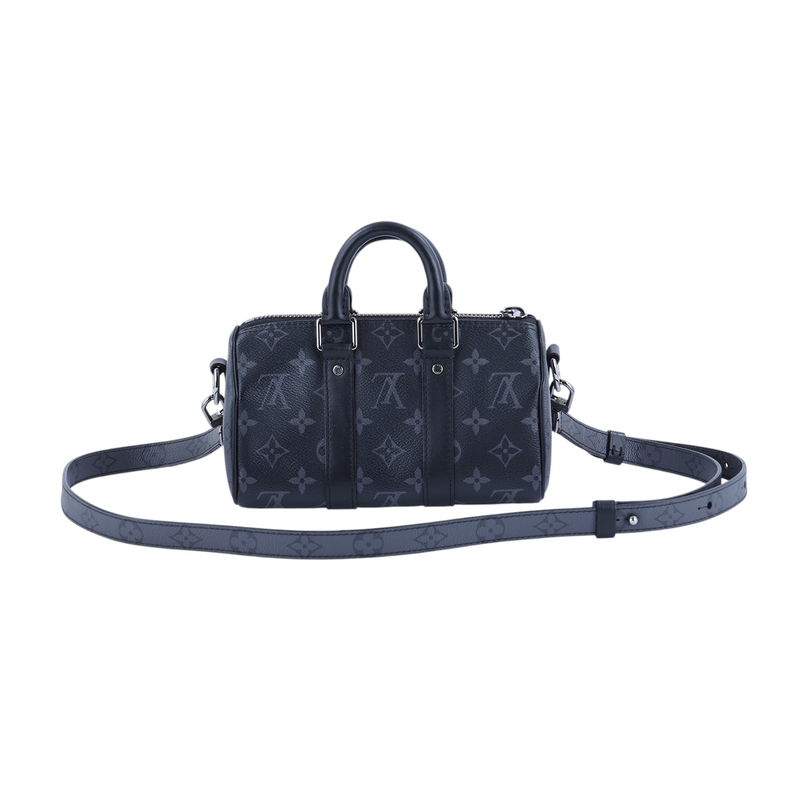 路易威登 LOUIS VUITTON KEEPALL XS 老花 小款 圓筒 側背包   M45947 晶片款  防塵袋/背帶/購買證明
