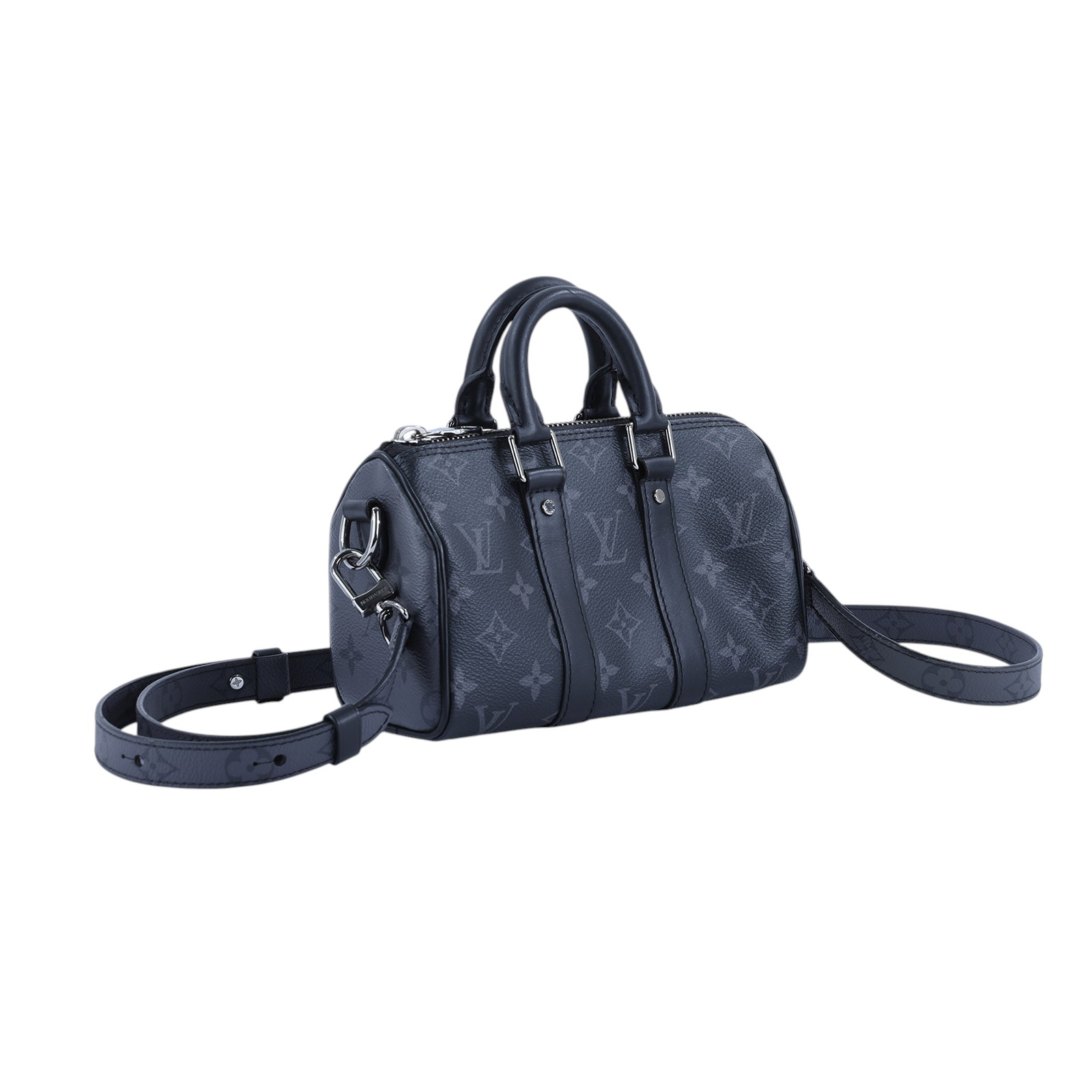 路易威登 LOUIS VUITTON KEEPALL XS 老花 小款 圓筒 側背包   M45947 晶片款  防塵袋/背帶/購買證明