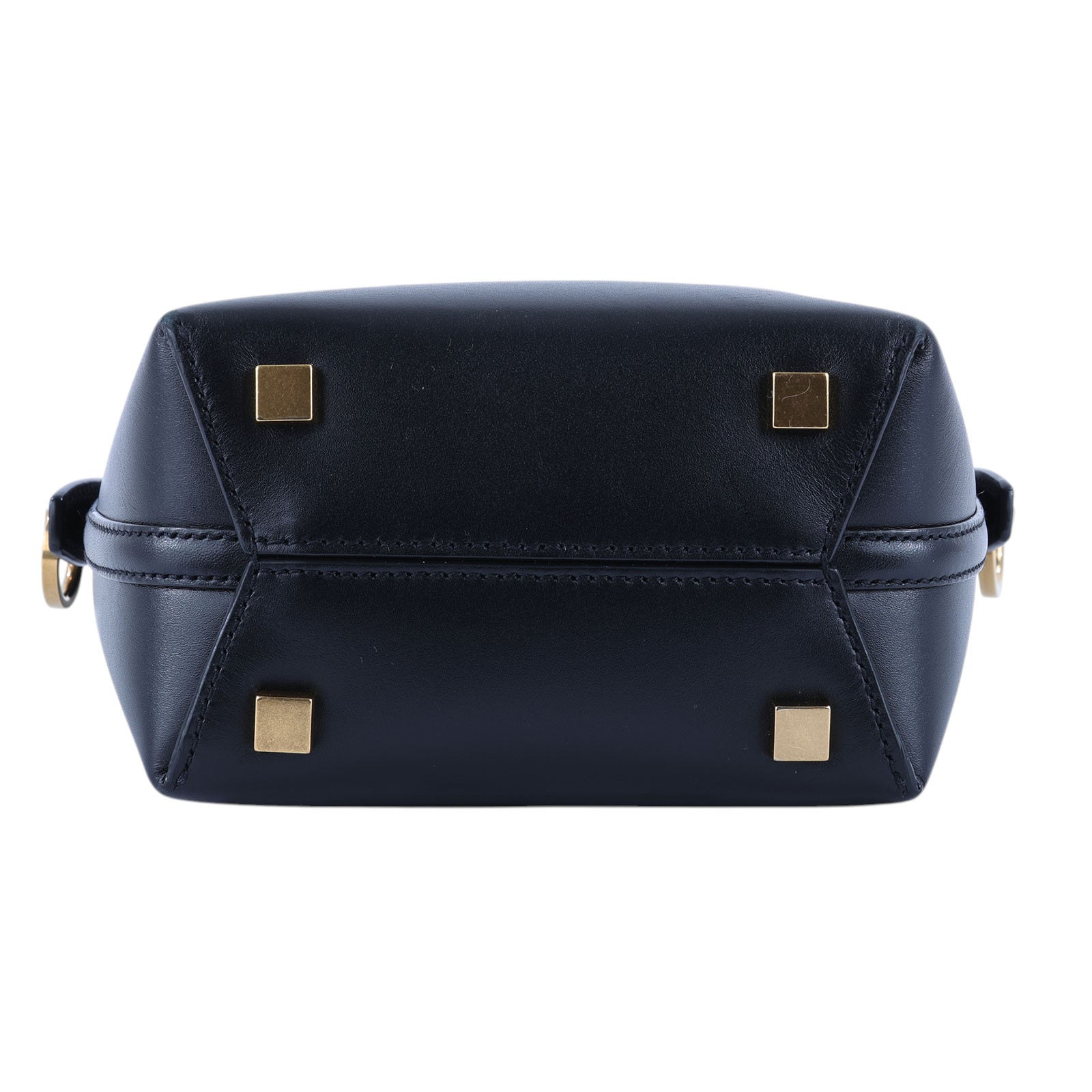 聖羅蘭 YSL SAINT LAURENT le 37 亮面皮革 迷你手袋 7658702R20W 黑水桶2WAY 購買證明