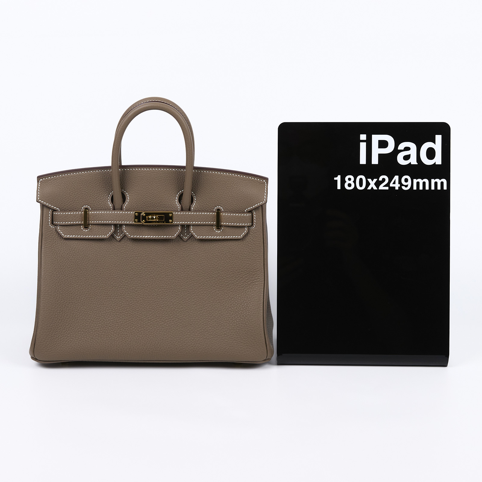 愛馬仕 Hermès Birkin Bag 柏金包 25 大象灰 H041344CC18 H041344/W刻  原廠盒子/防塵袋/鎖組/購買證明影本