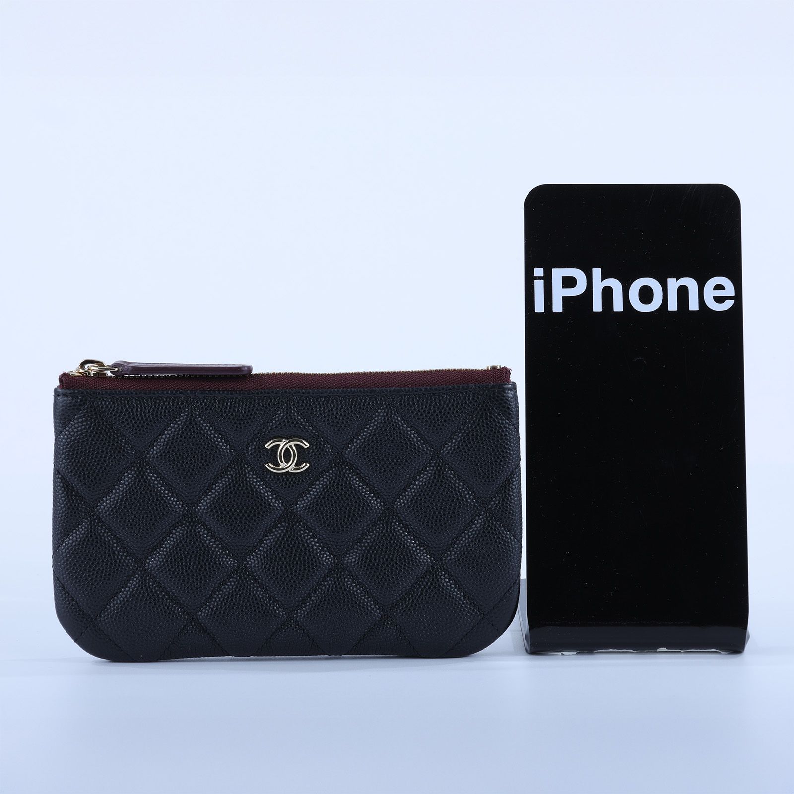 香奈兒 CHANEL 手拿包 隨身包 零錢包 小皮件 A82365 Y01480 黑荔枝一字拉 無附屬品