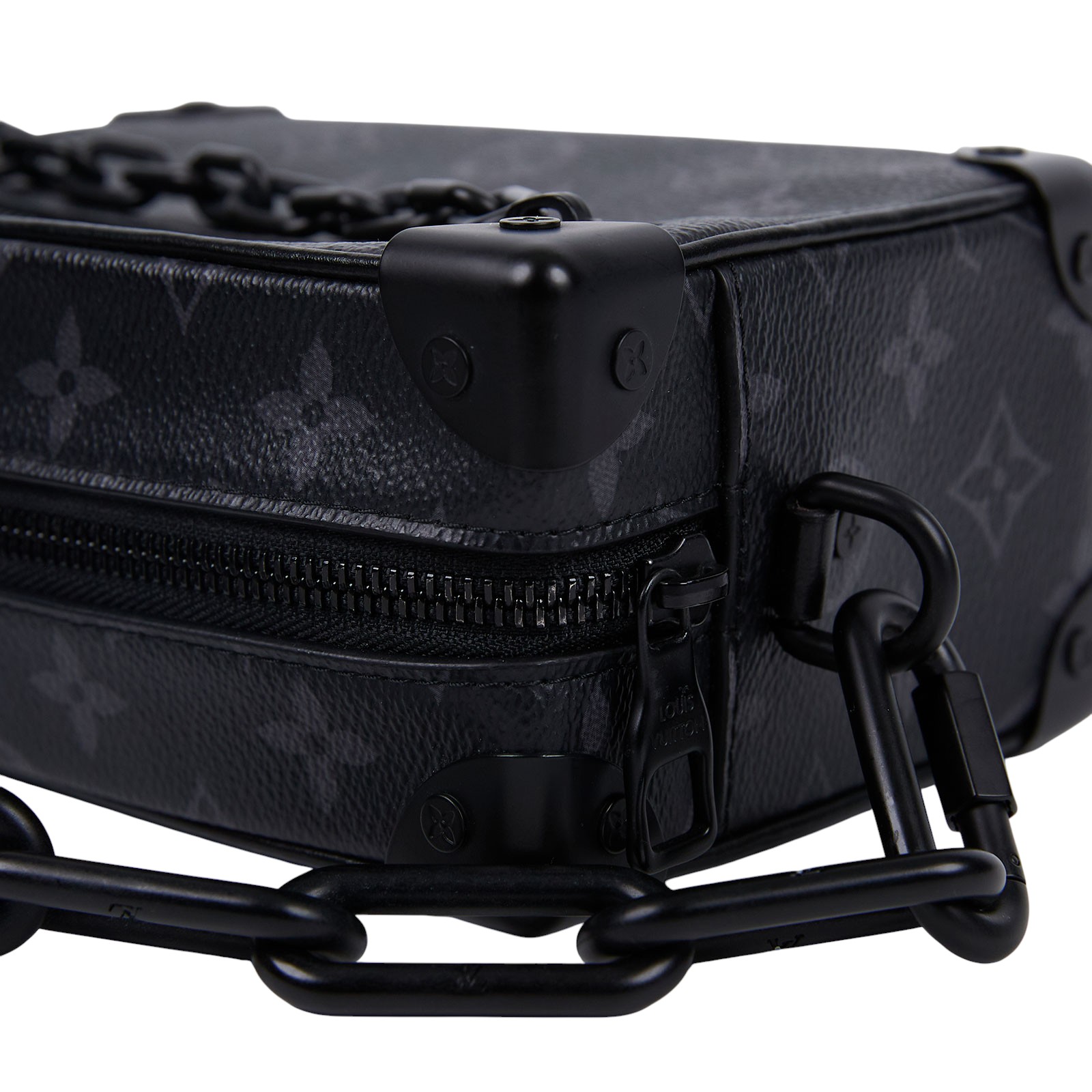 路易威登 LOUIS VUITTON Mini Soft Trunk 迷你 隨身包 黑色 M44735 晶片款 黑原花MINI SOFT TRUNK 防塵袋