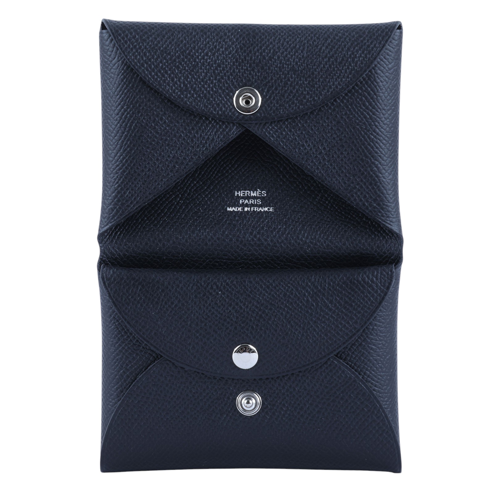 愛馬仕 Hermès Calvi Duo 卡包 H083035 B刻 黑CALVI DUO 原廠盒子