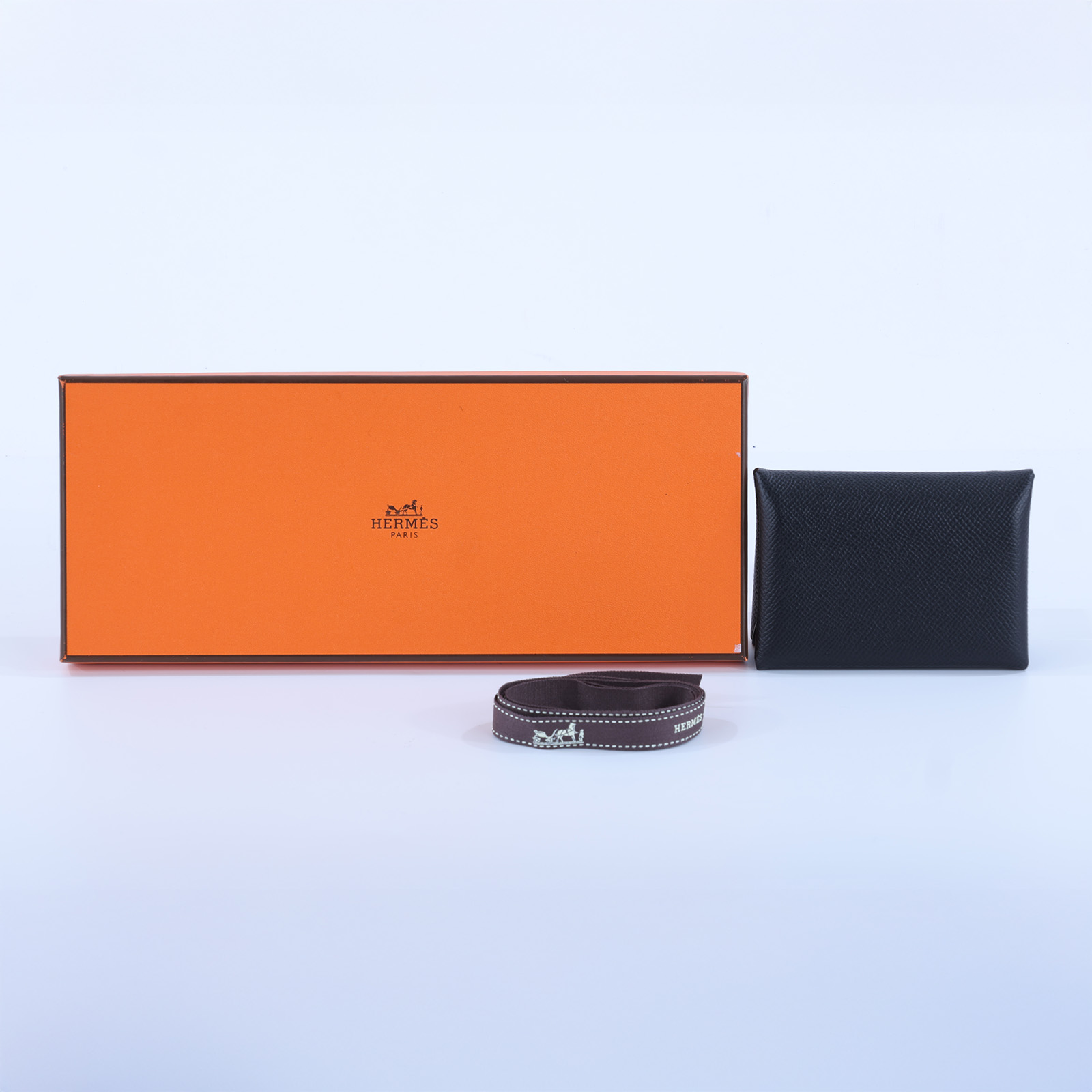愛馬仕 Hermès Calvi Duo 卡包 H083035 B刻 黑CALVI DUO 原廠盒子